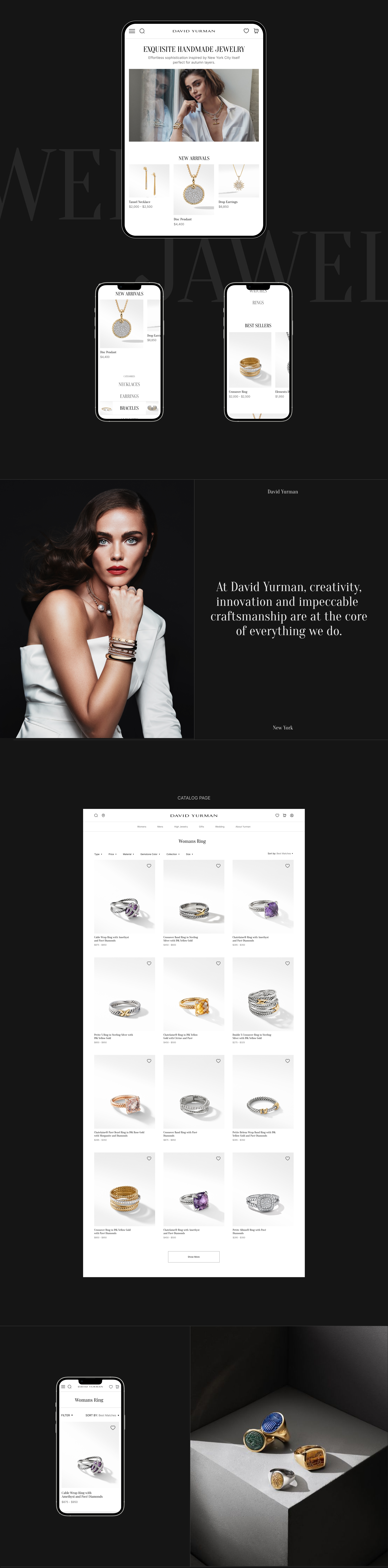 David Yurman / E-commerce redesign — Изображение №2 — Интерфейсы на Dprofile