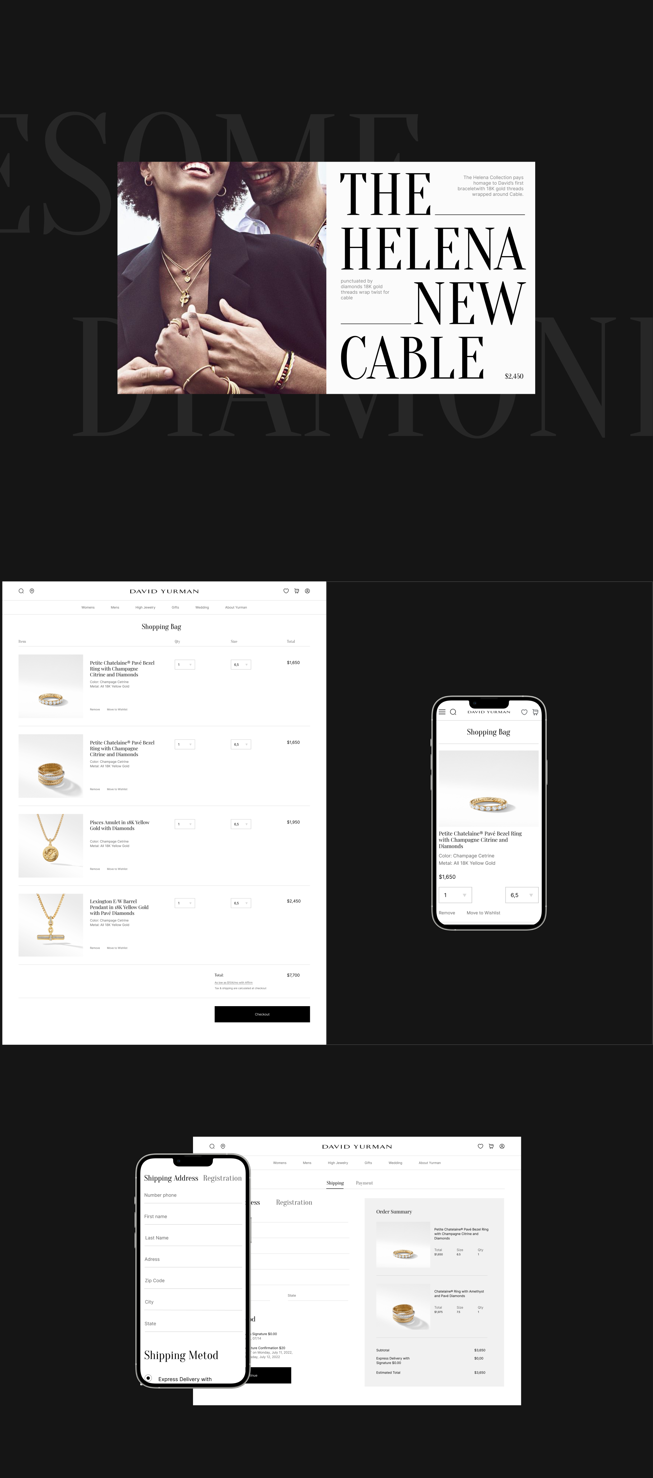 David Yurman / E-commerce redesign — Изображение №5 — Интерфейсы на Dprofile