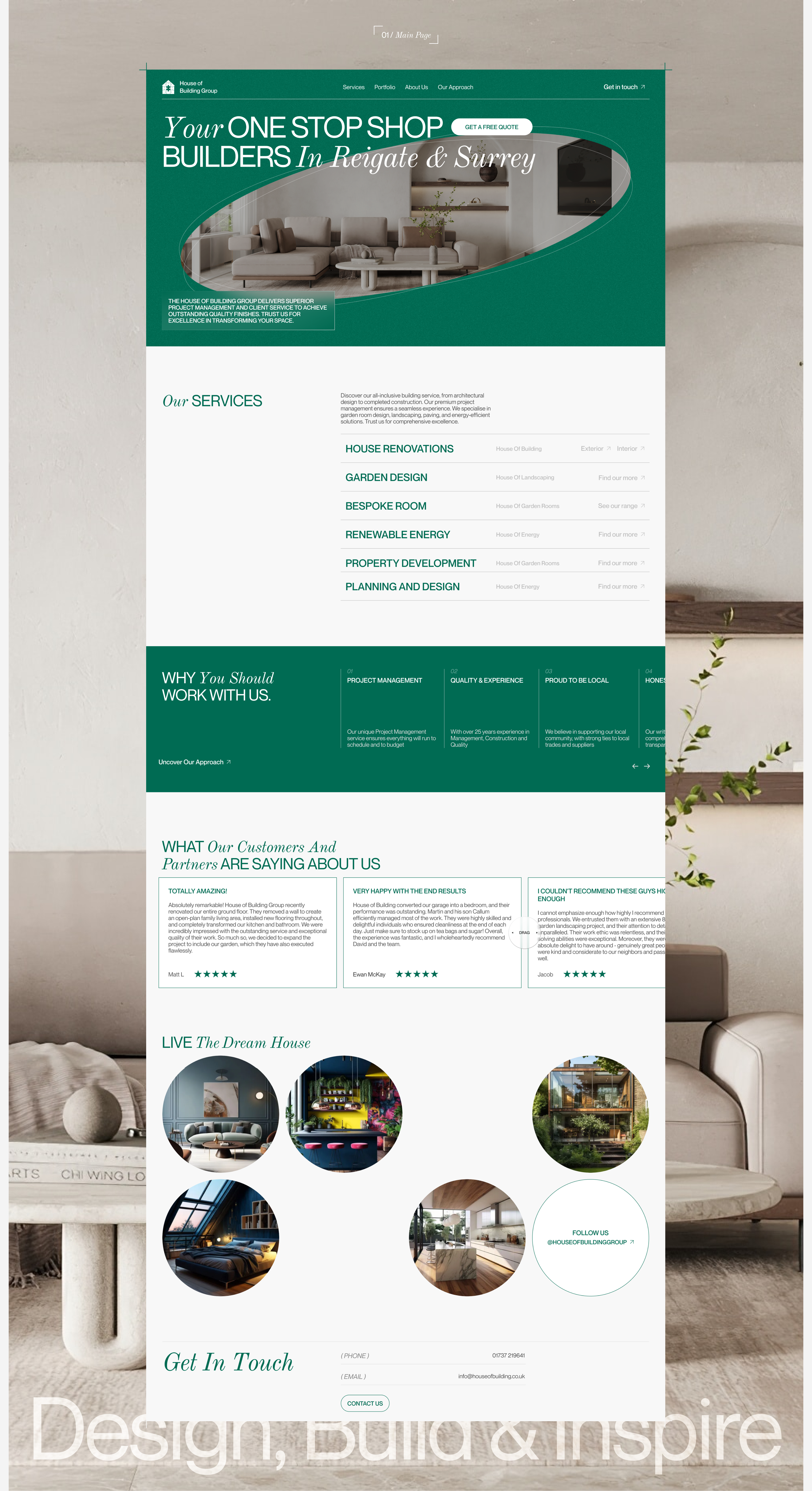 House of Building Group | Corporate site redesign — Изображение №2 — Интерфейсы, Анимация на Dprofile