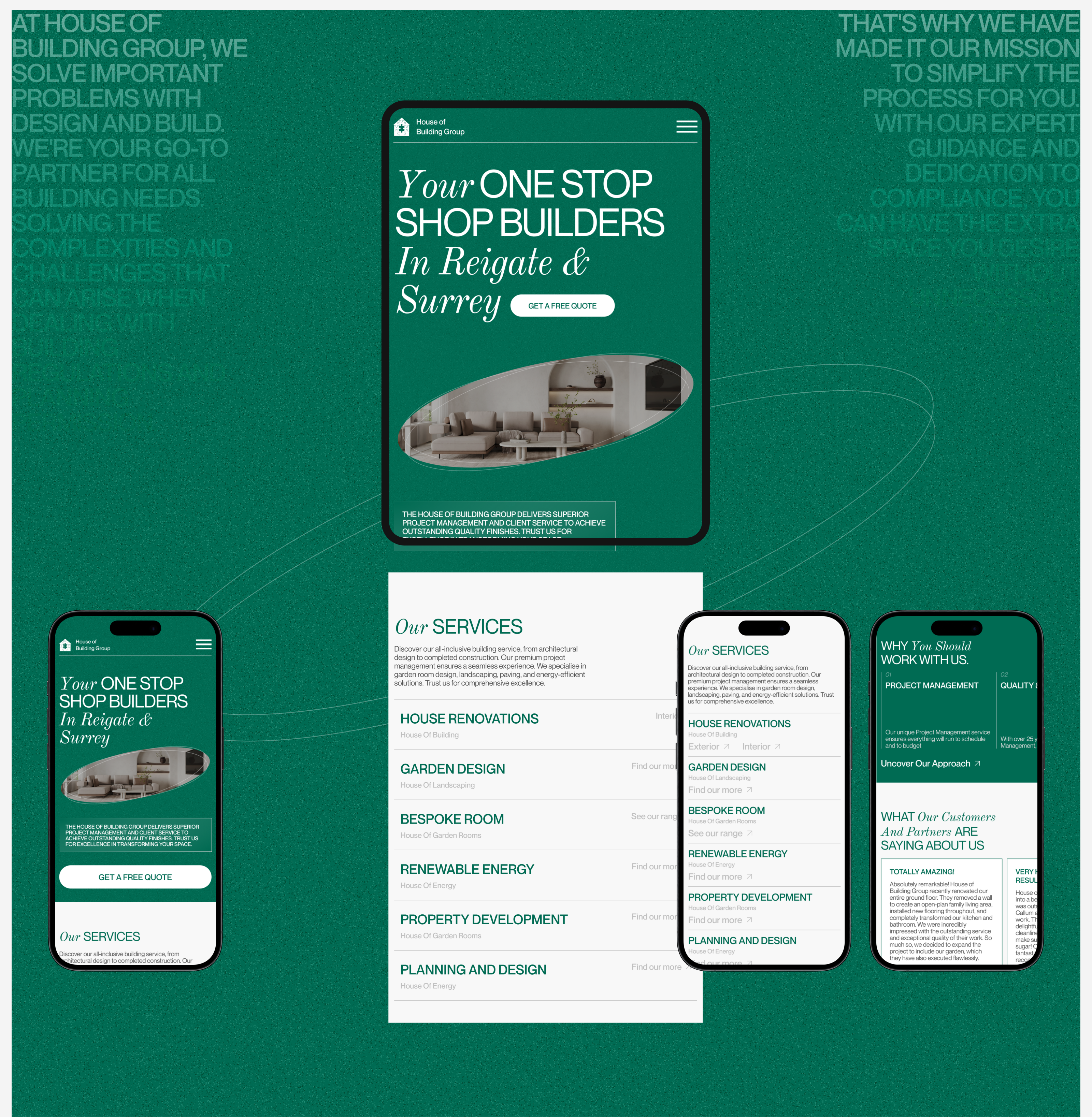 House of Building Group | Corporate site redesign — Изображение №3 — Интерфейсы, Анимация на Dprofile