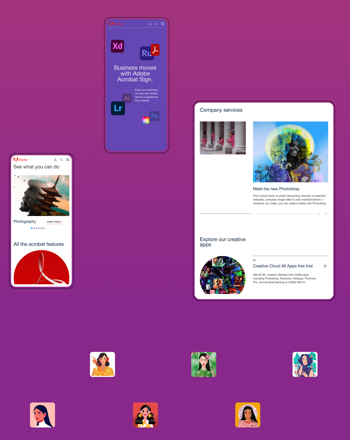 Adobe - Corporate Website Redesign — Изображение №3 — Интерфейсы, Брендинг на Dprofile
