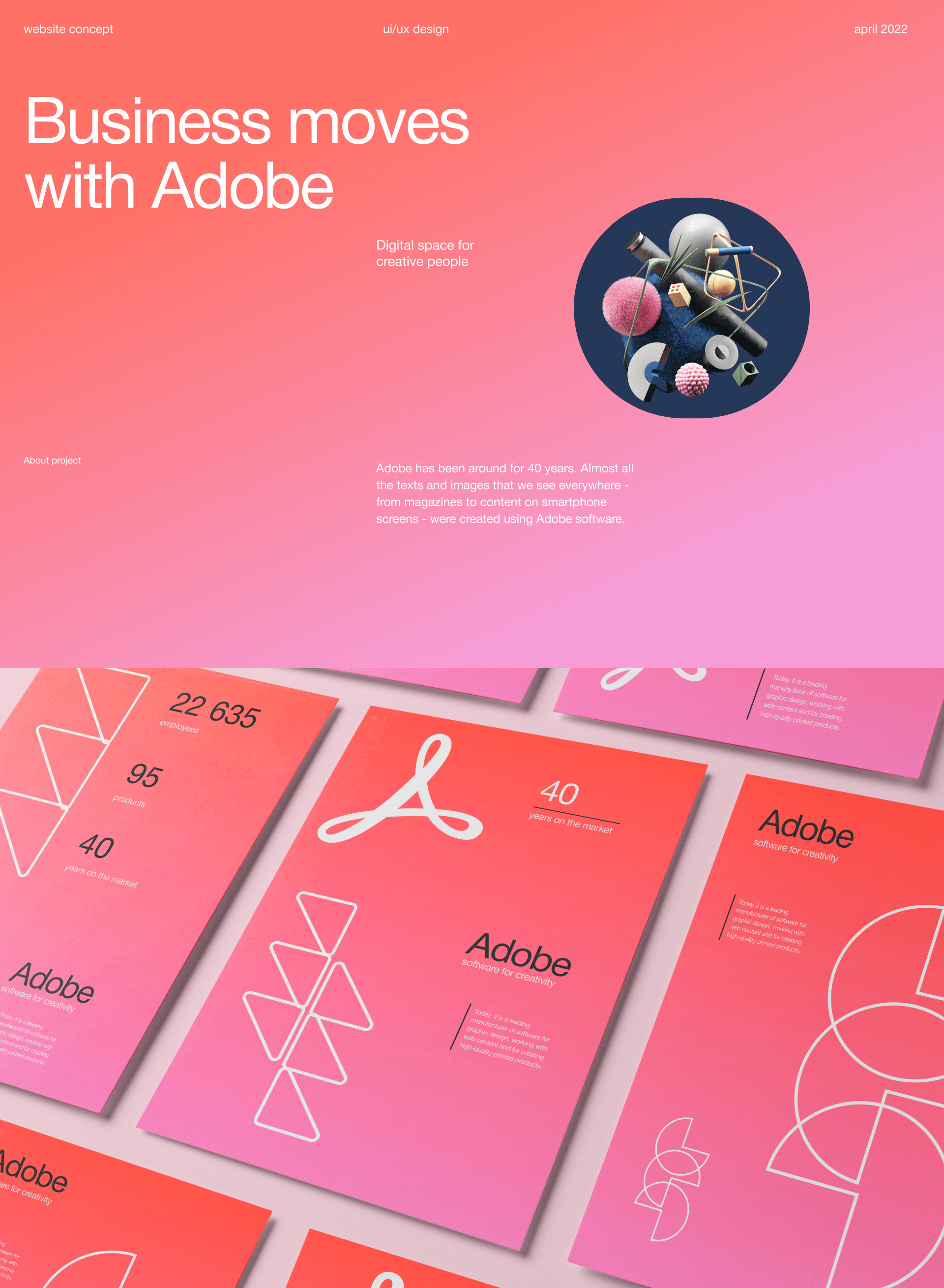 Adobe - Corporate Website Redesign — Изображение №1 — Интерфейсы, Брендинг на Dprofile