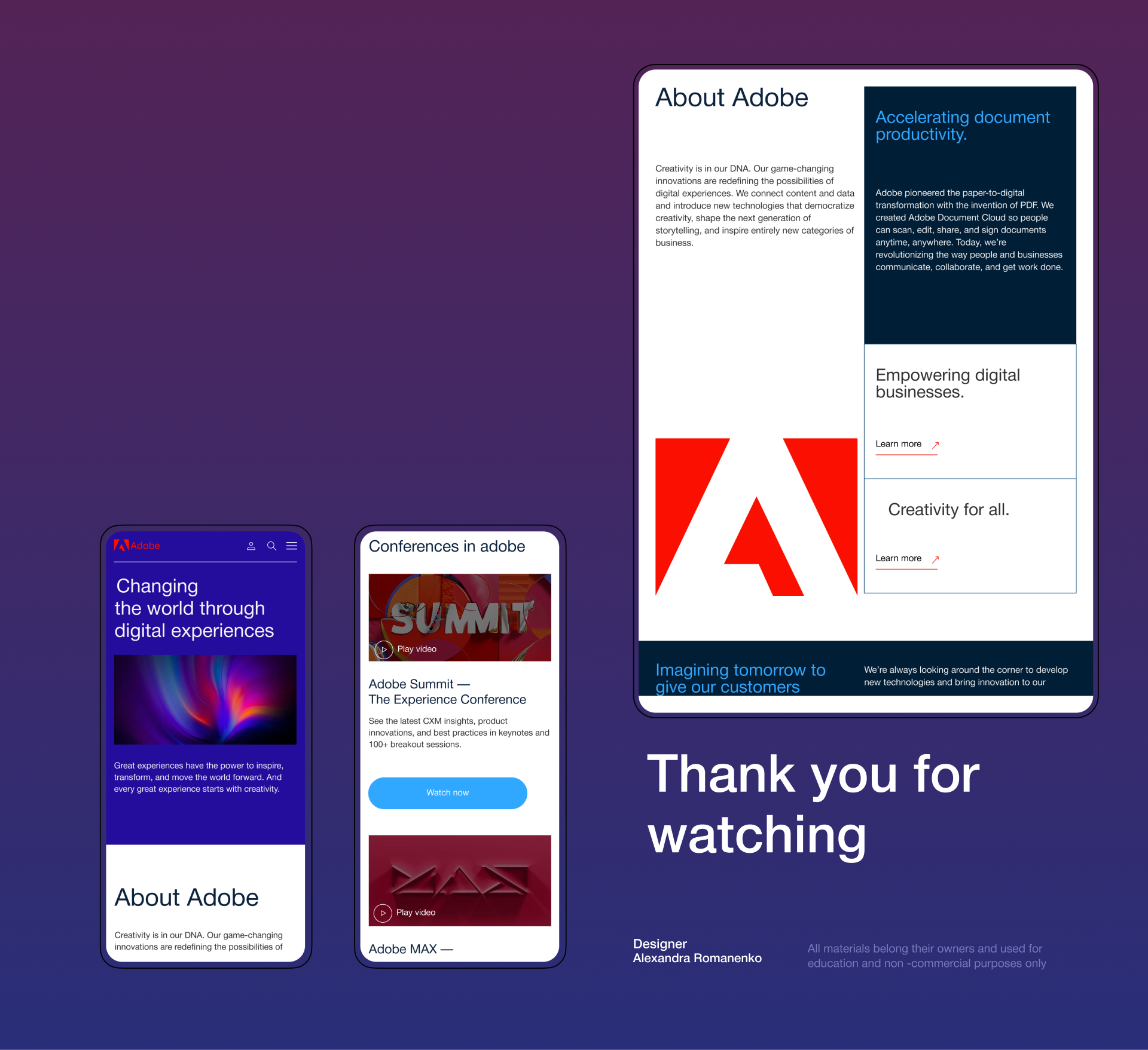 Adobe - Corporate Website Redesign — Изображение №9 — Интерфейсы, Брендинг на Dprofile