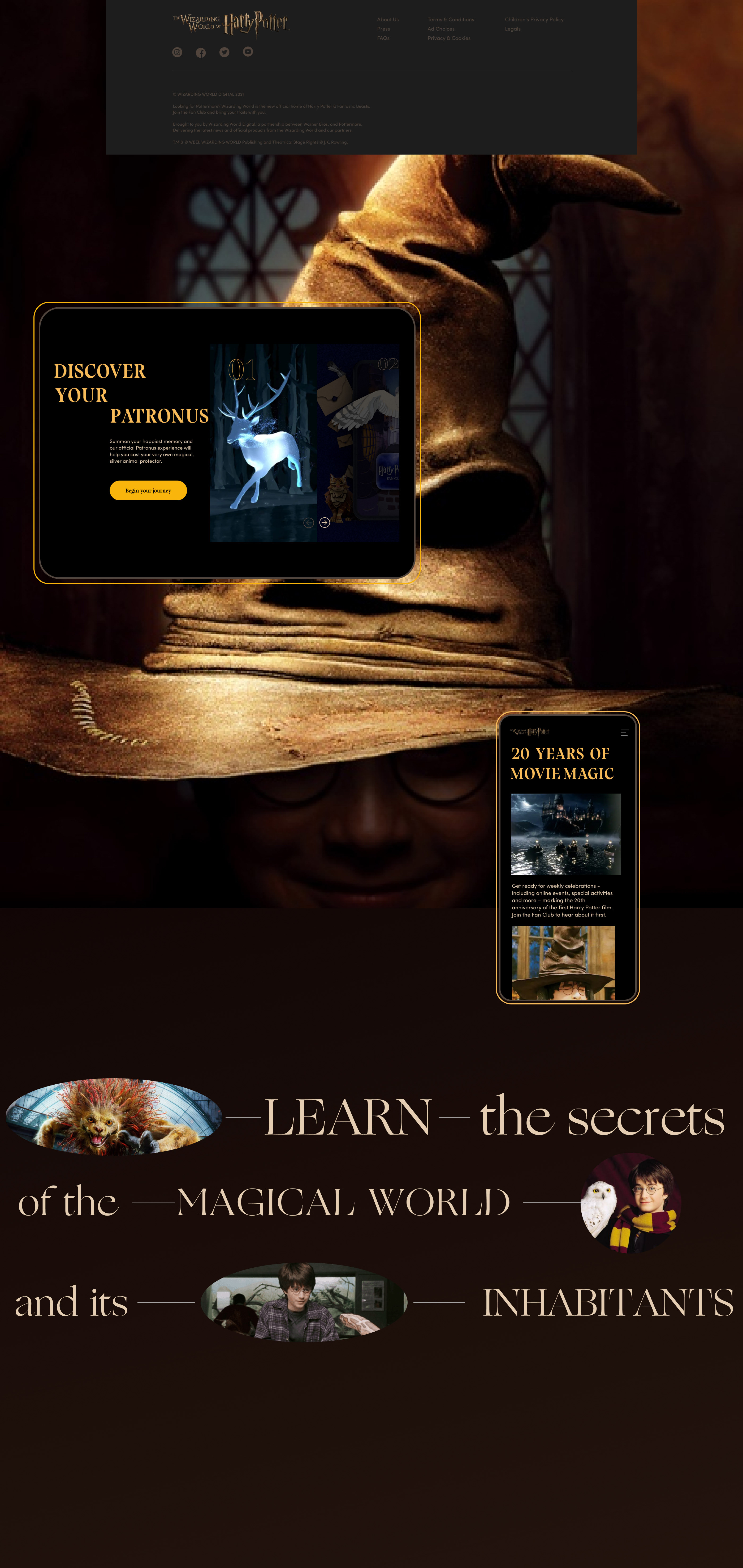 Harry Potter — Изображение №3 — Интерфейсы, Брендинг на Dprofile
