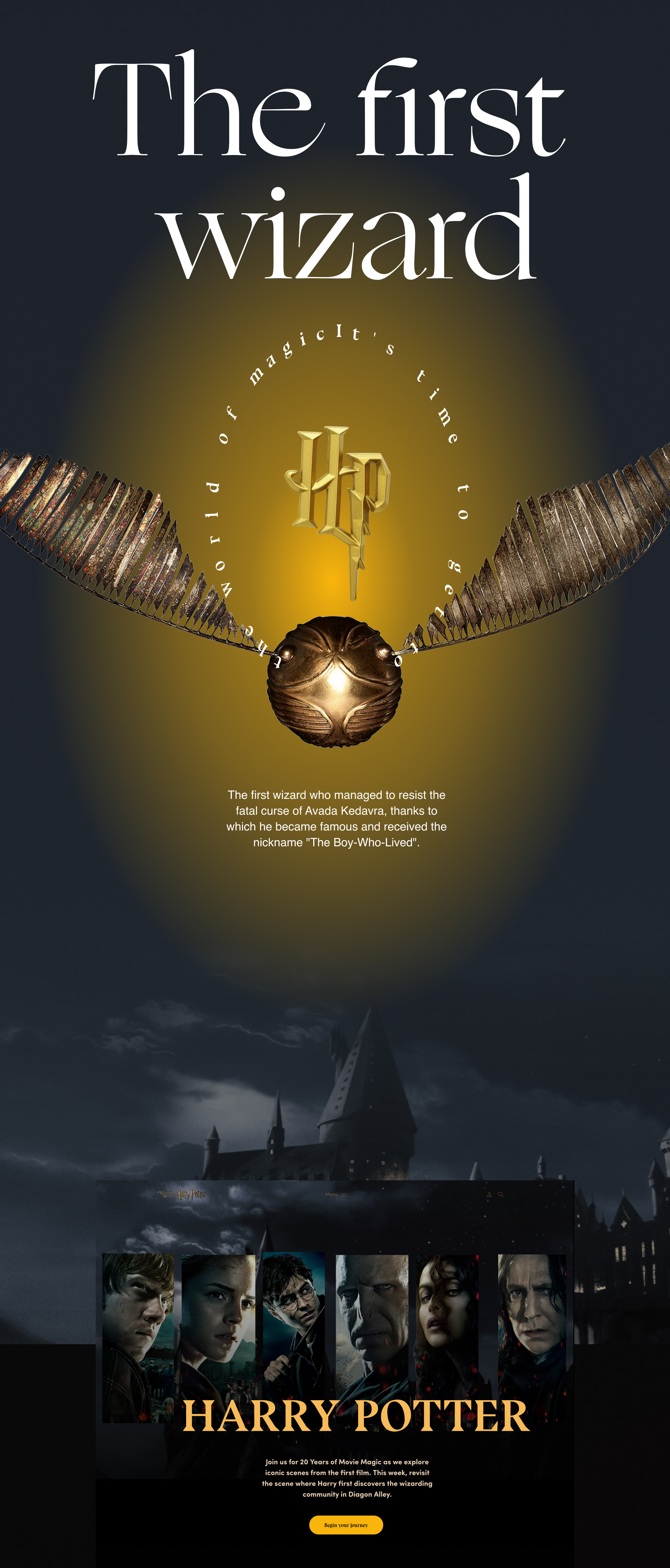Harry Potter — Изображение №1 — Интерфейсы, Брендинг на Dprofile
