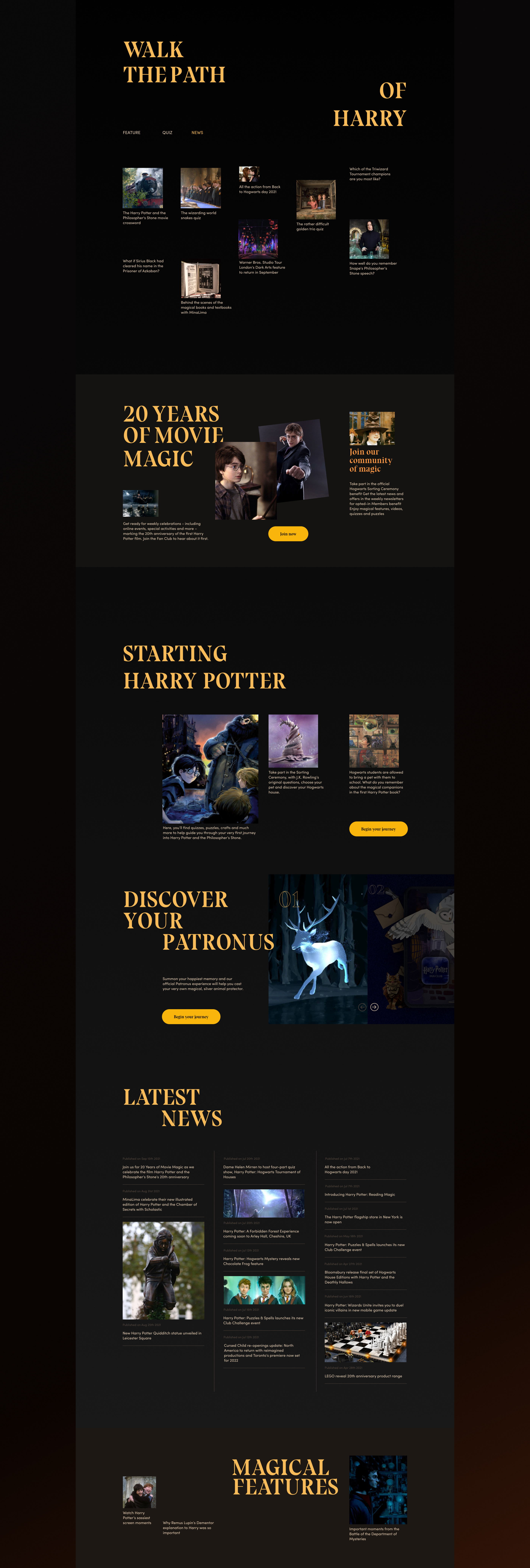 Harry Potter — Изображение №2 — Интерфейсы, Брендинг на Dprofile