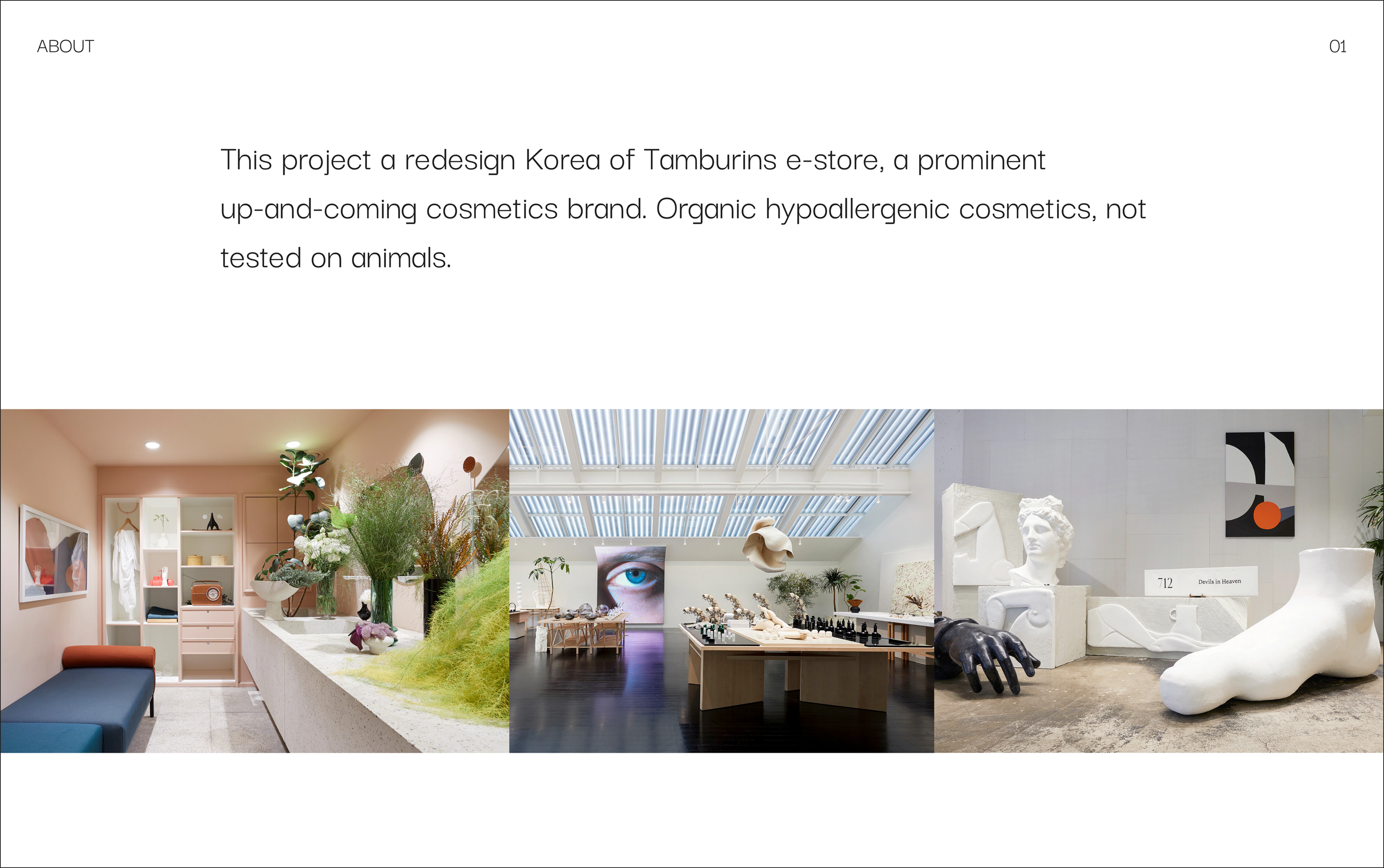 Tamburins Cosmetics - Website — Изображение №2 — Интерфейсы на Dprofile