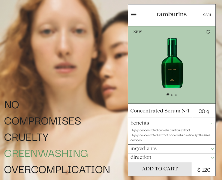 Tamburins Cosmetics - Website — Интерфейсы на Dprofile