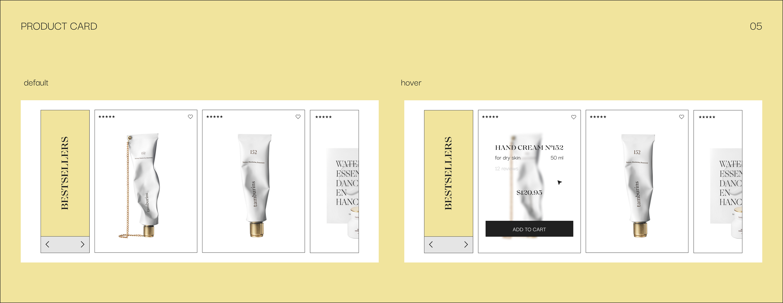 Tamburins Cosmetics - Website — Изображение №6 — Интерфейсы на Dprofile