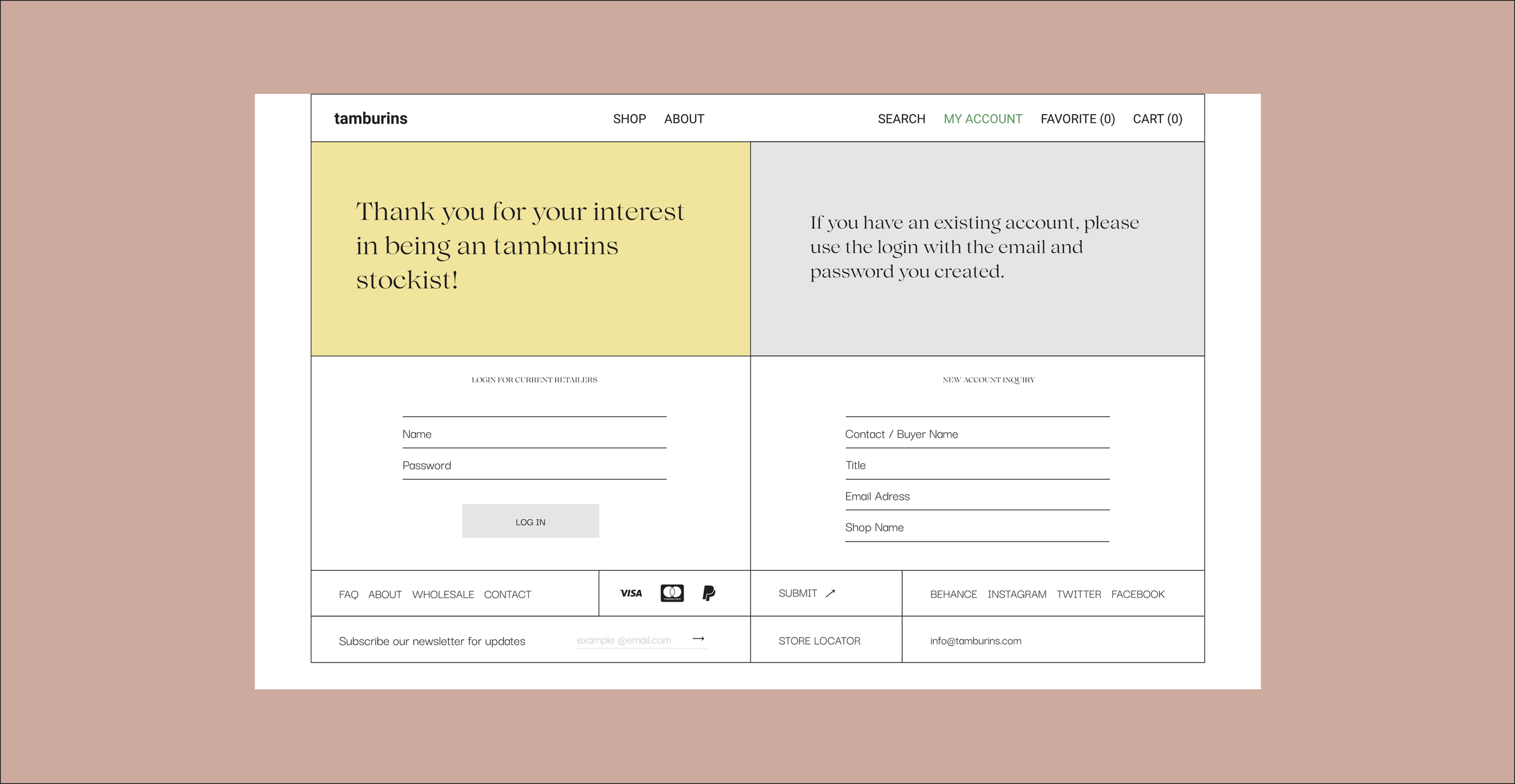Tamburins Cosmetics - Website — Изображение №12 — Интерфейсы на Dprofile
