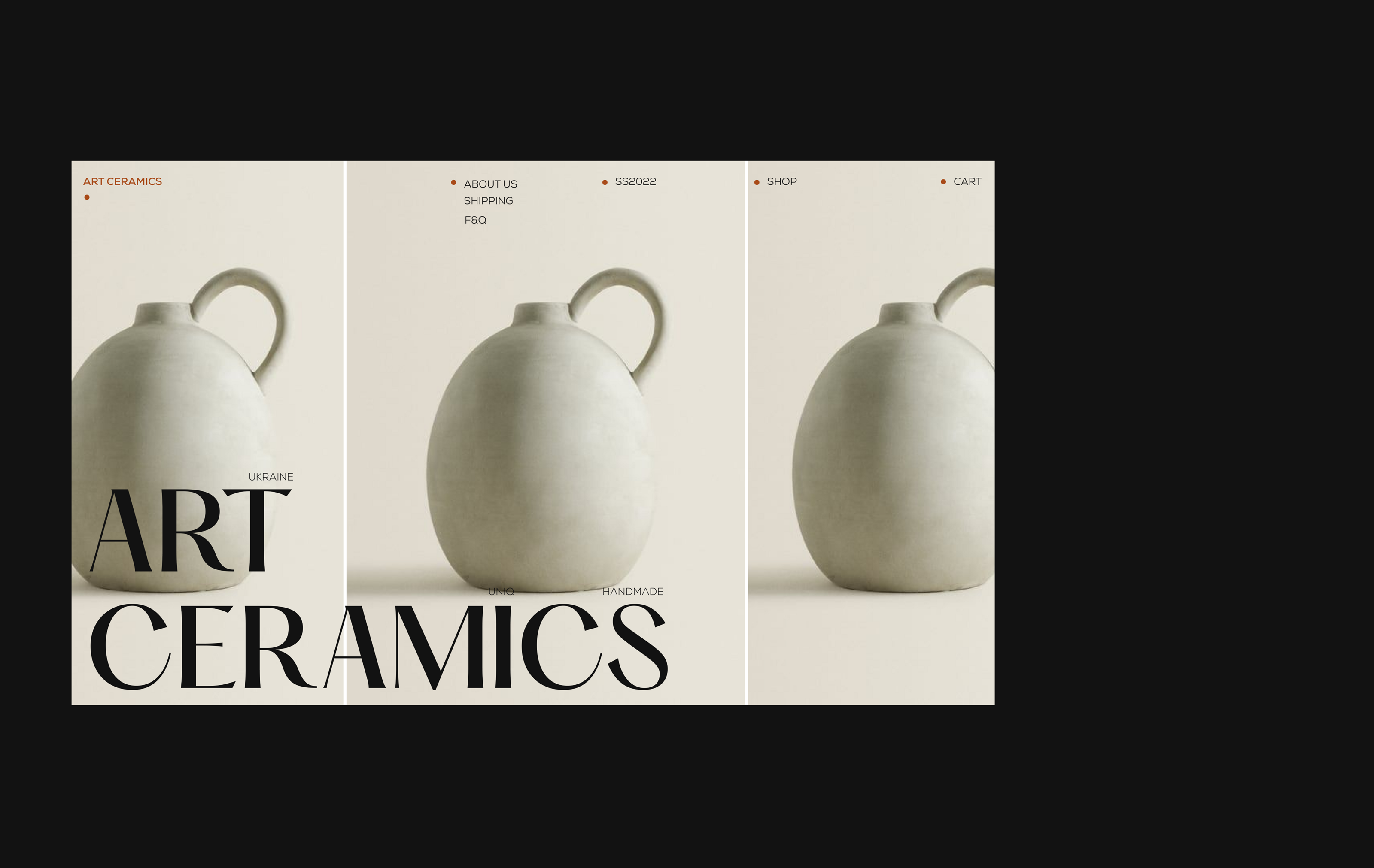 Art Ceramics— Website — Изображение №2 — Интерфейсы на Dprofile