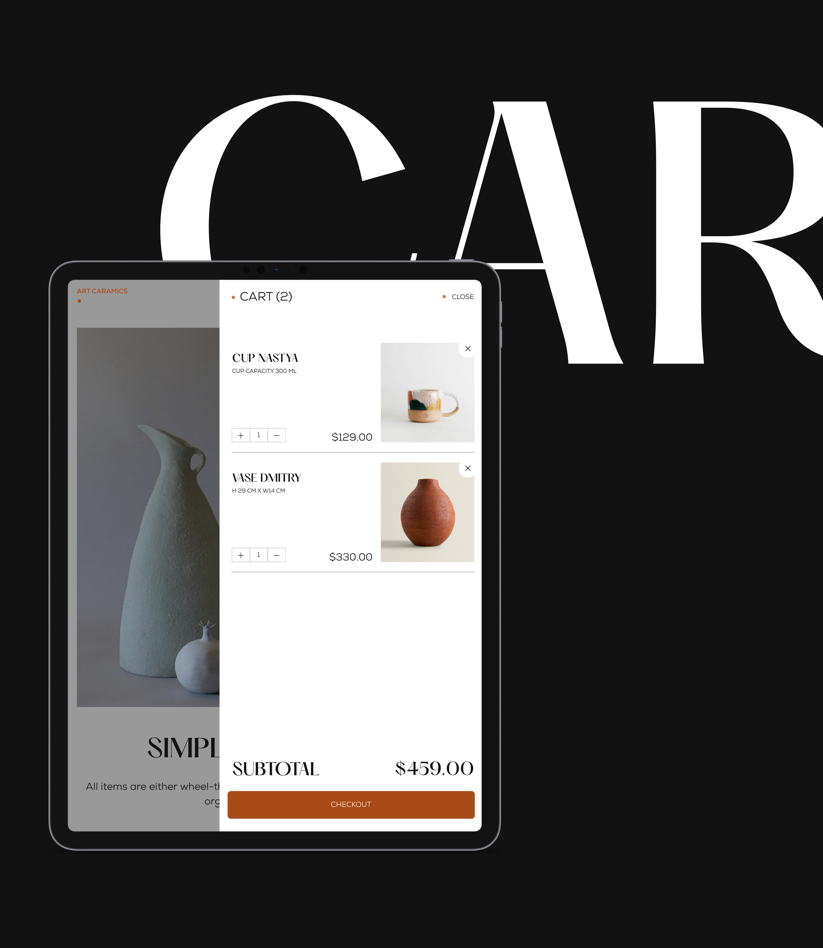 Art Ceramics— Website — Изображение №9 — Интерфейсы на Dprofile