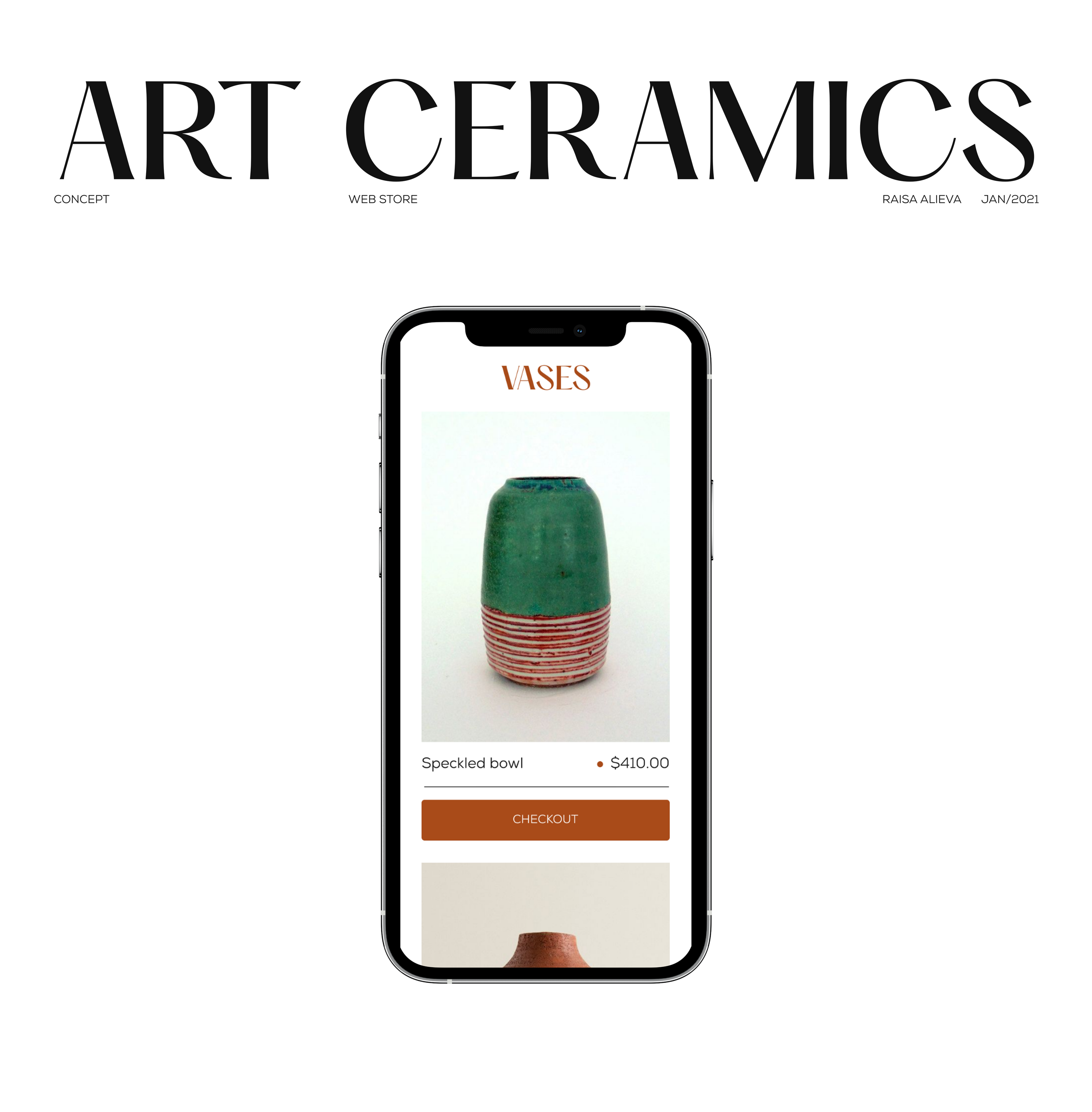 Art Ceramics— Website — Изображение №1 — Интерфейсы на Dprofile