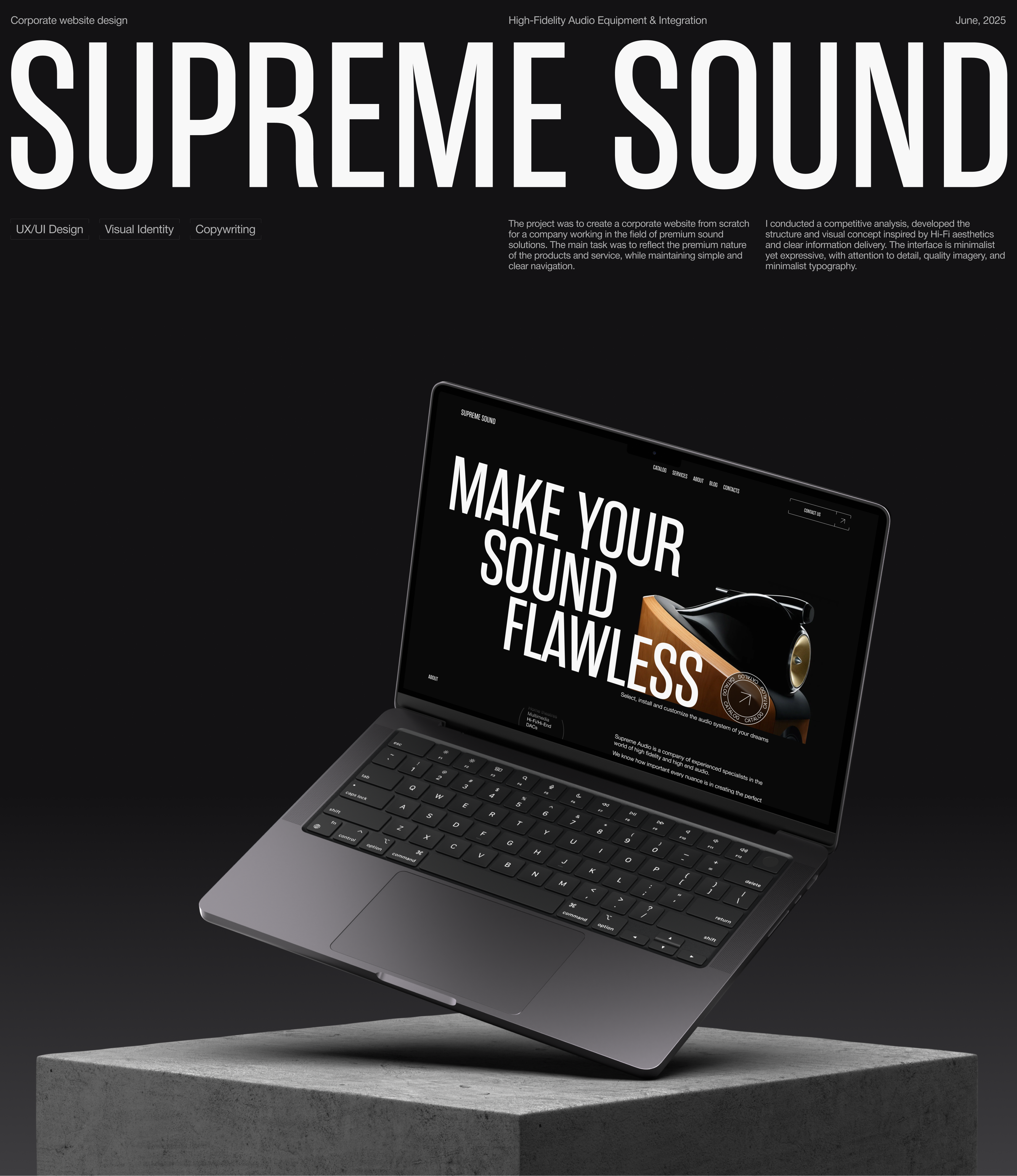 Supreme Sound | UX-UI Design — Изображение №1 — Интерфейсы, Брендинг на Dprofile