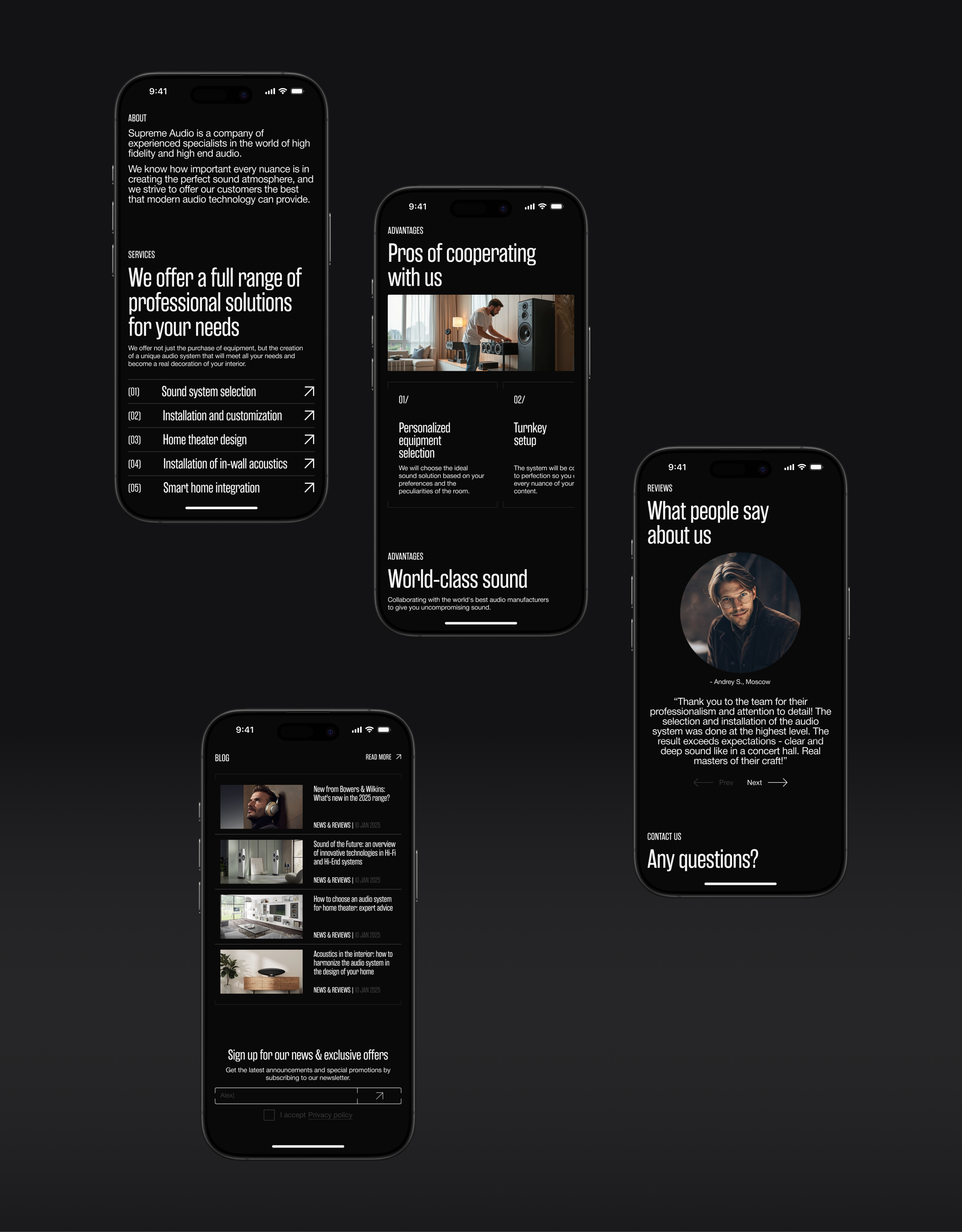 Supreme Sound | UX-UI Design — Изображение №4 — Интерфейсы, Брендинг на Dprofile