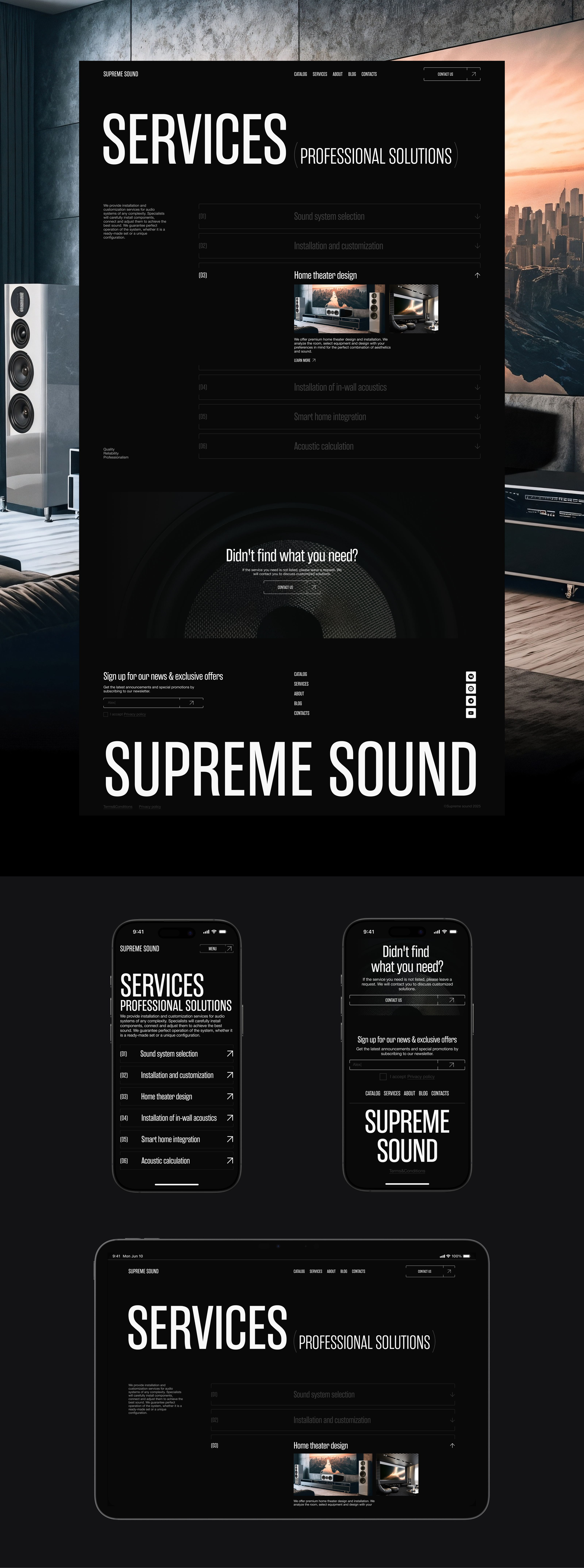 Supreme Sound | UX-UI Design — Изображение №6 — Интерфейсы, Брендинг на Dprofile