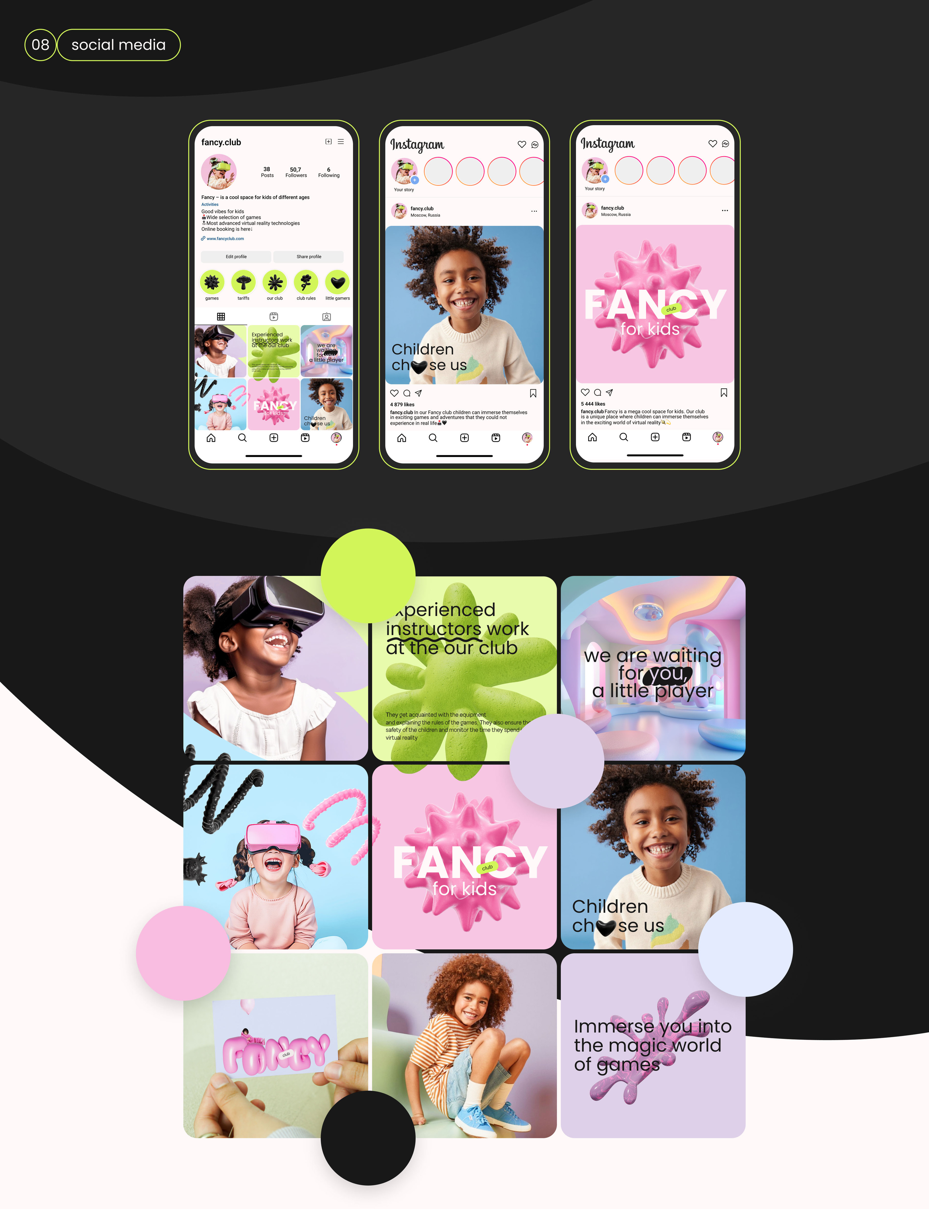 FANCY – kids club of VR | UI/UX design — Изображение №12 — Интерфейсы, Анимация на Dprofile