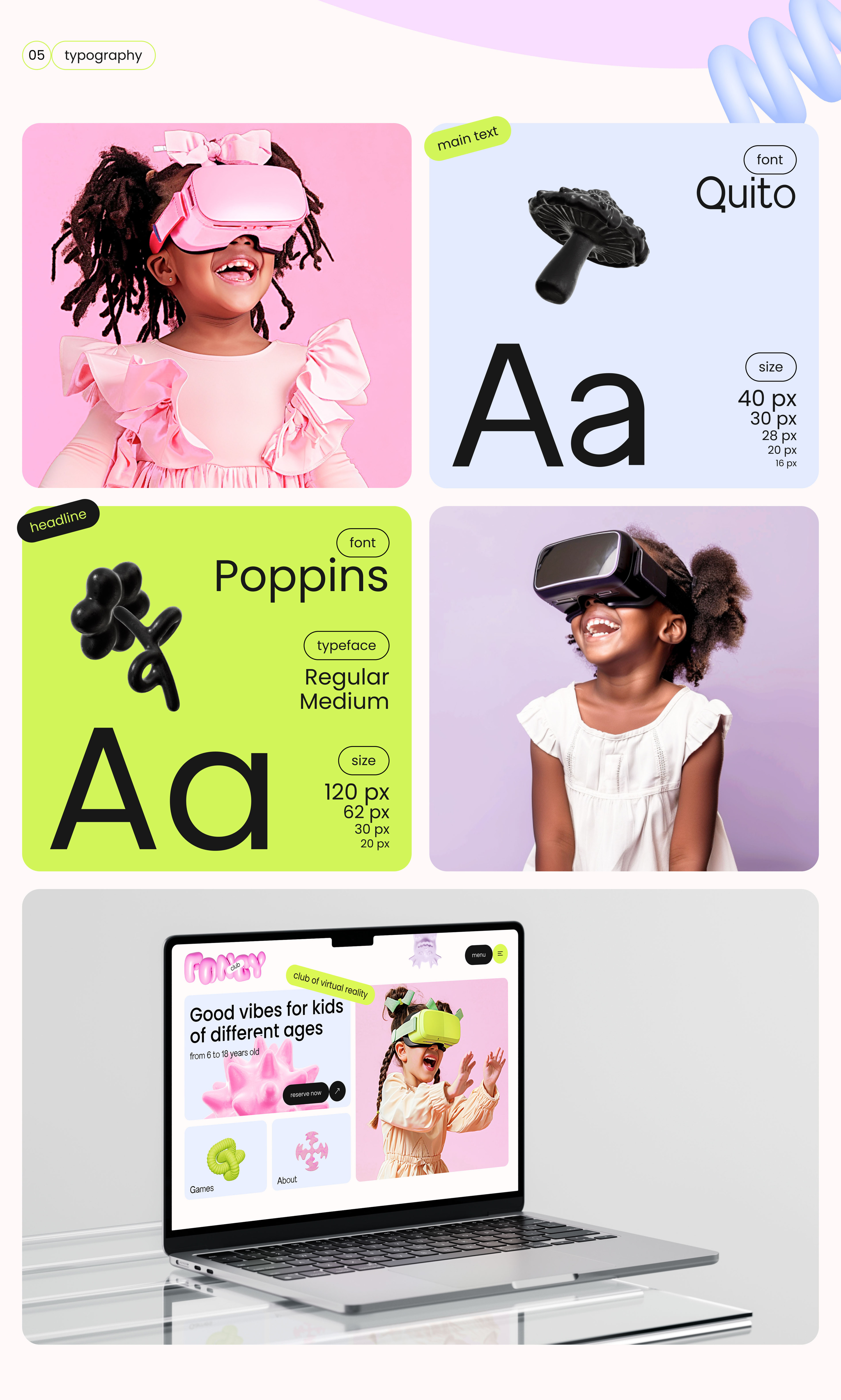 FANCY – kids club of VR | UI/UX design — Изображение №6 — Интерфейсы, Анимация на Dprofile