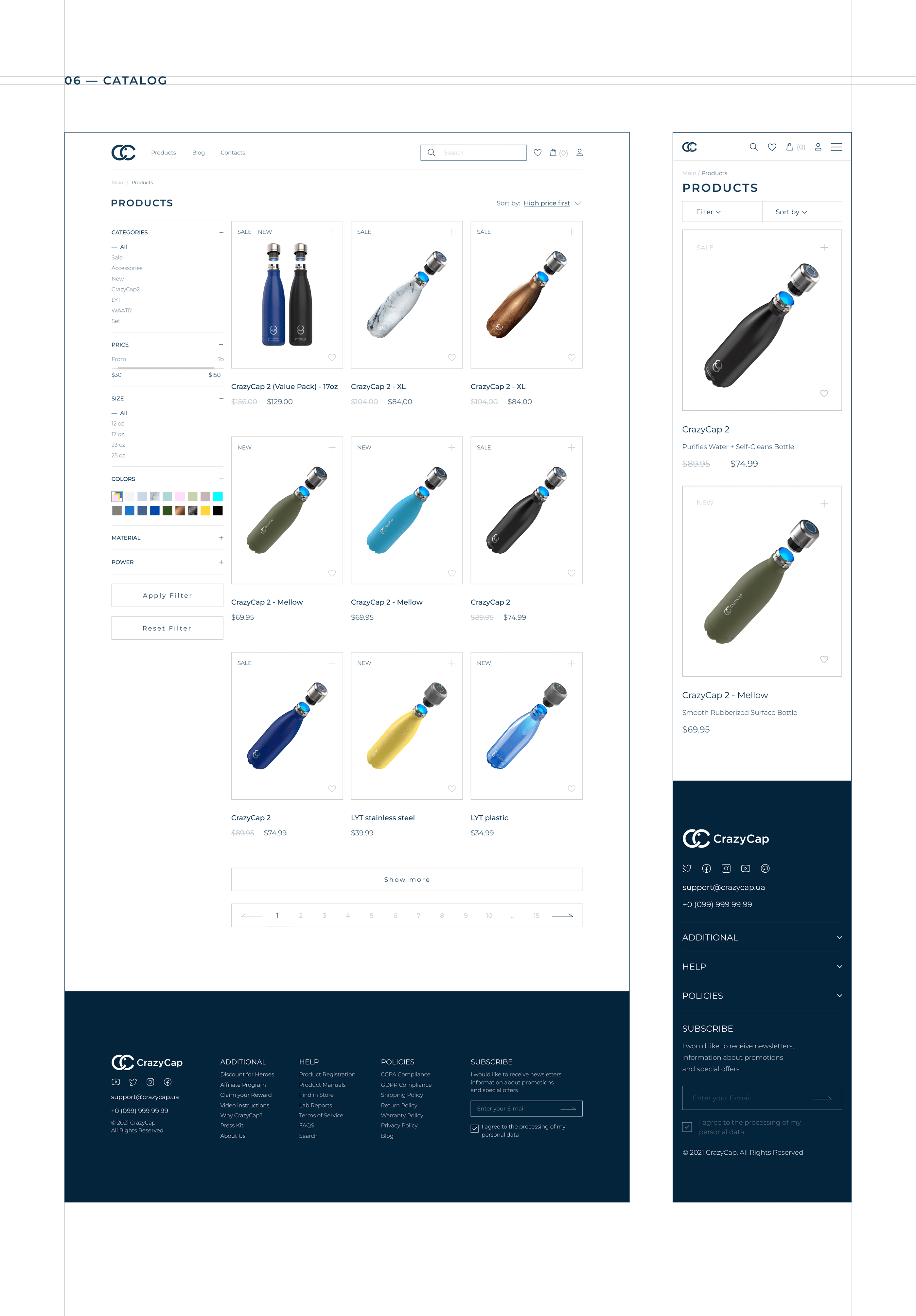 Concept website CrazyCap | online store redesign — Изображение №9 — Интерфейсы на Dprofile