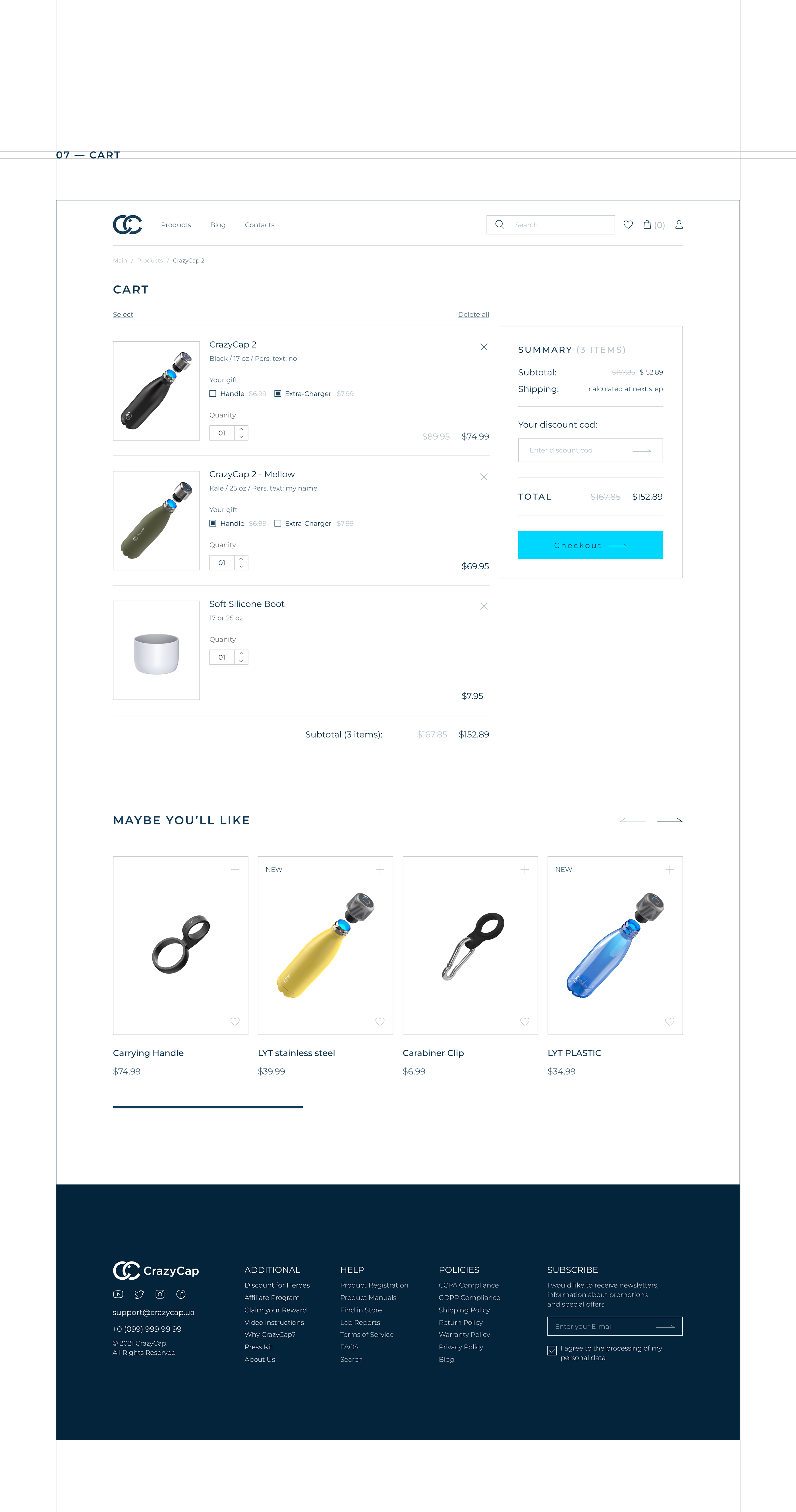 Concept website CrazyCap | online store redesign — Изображение №15 — Интерфейсы на Dprofile