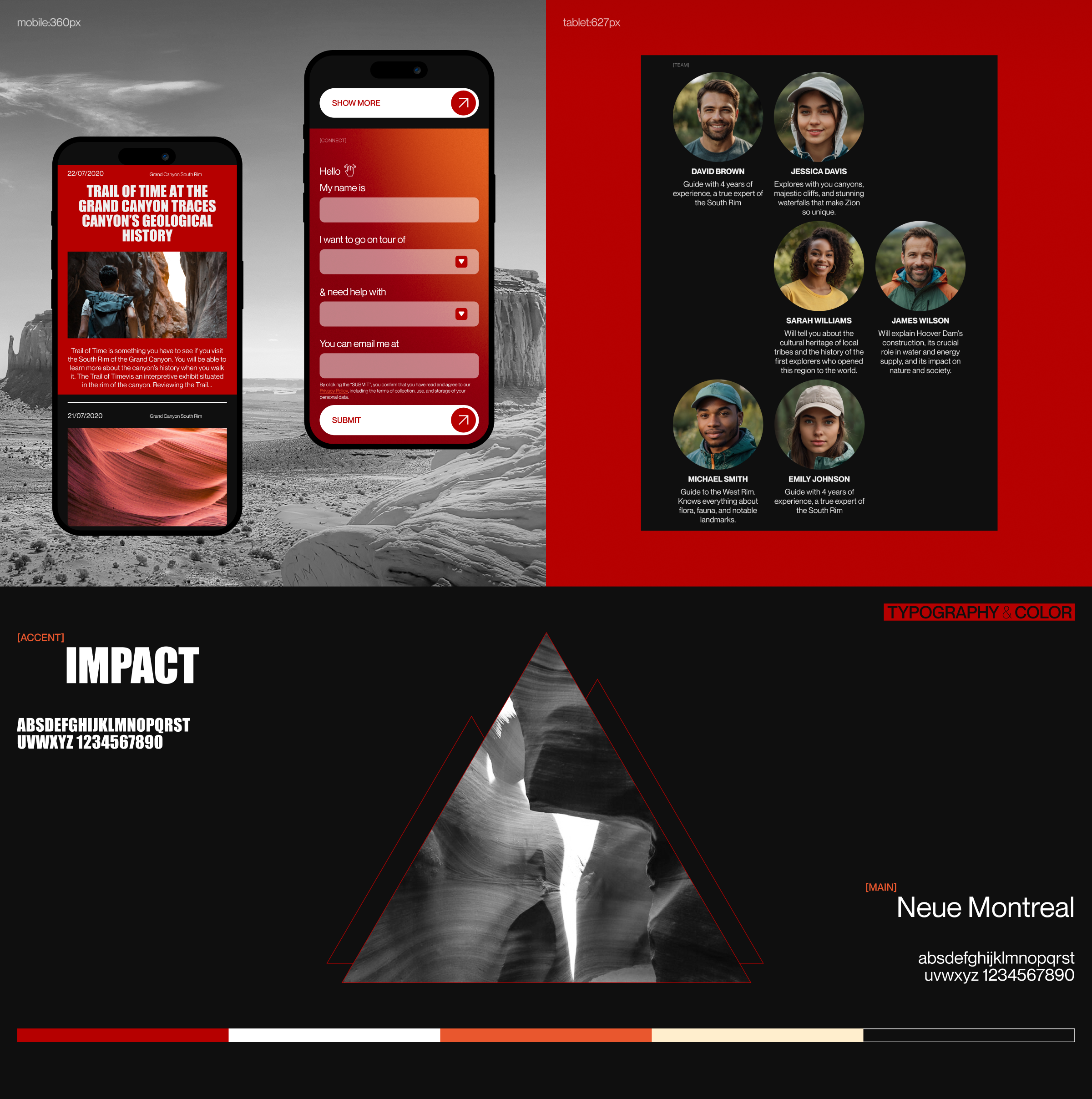 GRAND CANYON DESTINATION | CORPORATE WEBSITE — Изображение №4 — Интерфейсы, Графика на Dprofile