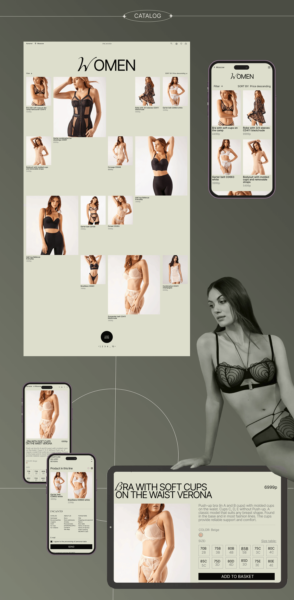 INCANTO/E-commerce/Redesign — Изображение №5 — Интерфейсы, Брендинг на Dprofile