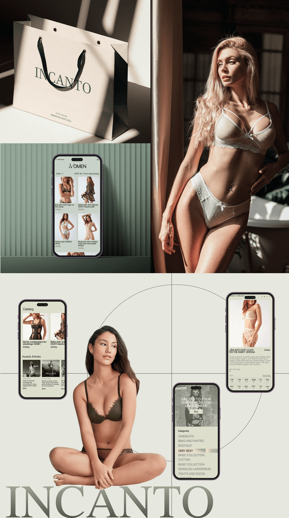 INCANTO/E-commerce/Redesign — Изображение №4 — Интерфейсы, Брендинг на Dprofile