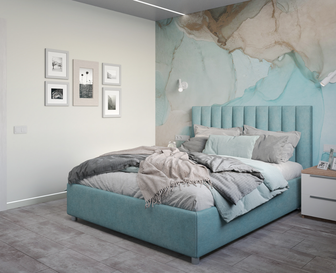 Bedroom Nega. Квартира в Екатеринбурге — Иллюстрация, 3D на Dprofile