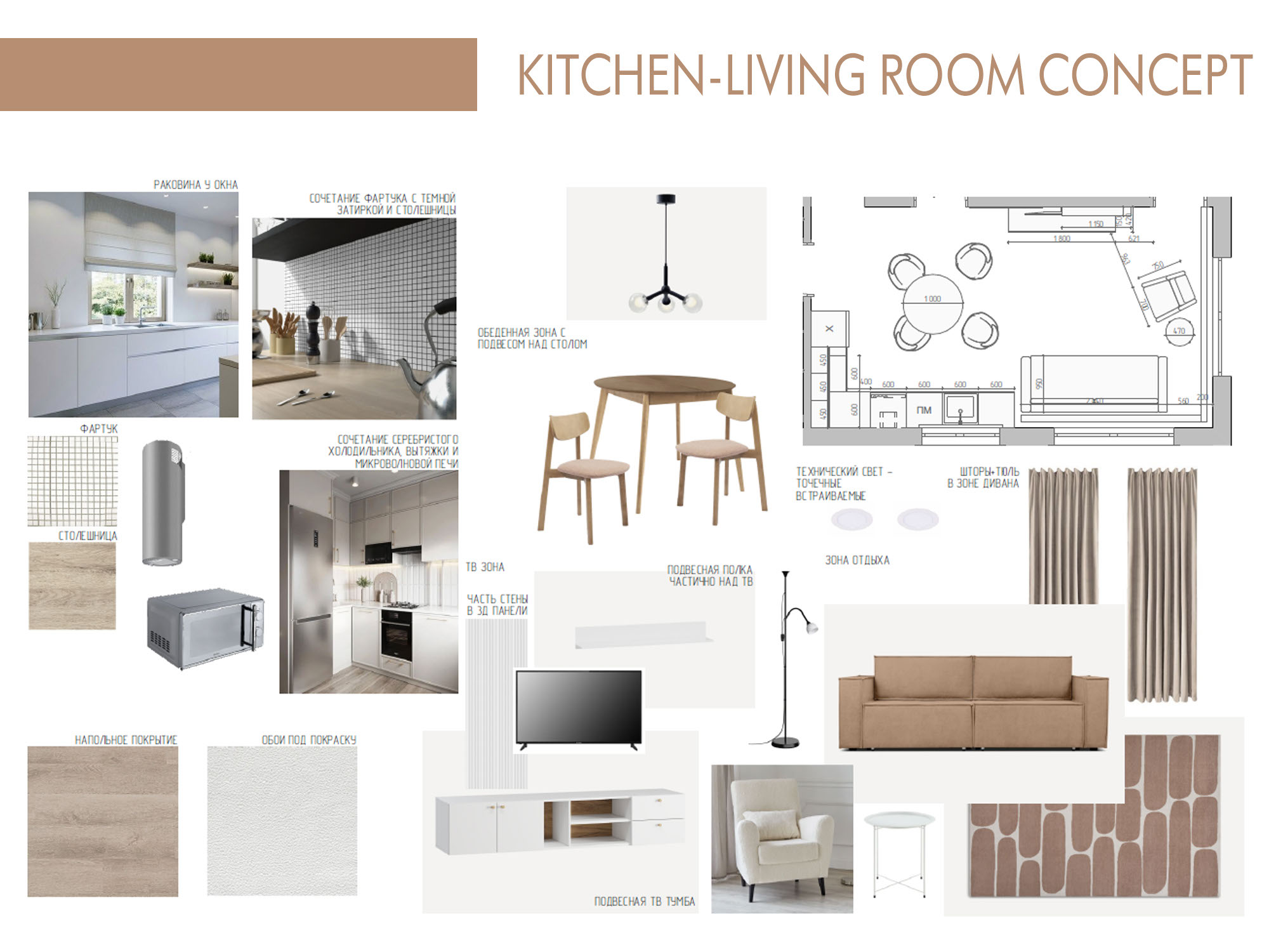 Kitchen-living room — Изображение №3 — Иллюстрация, 3D на Dprofile