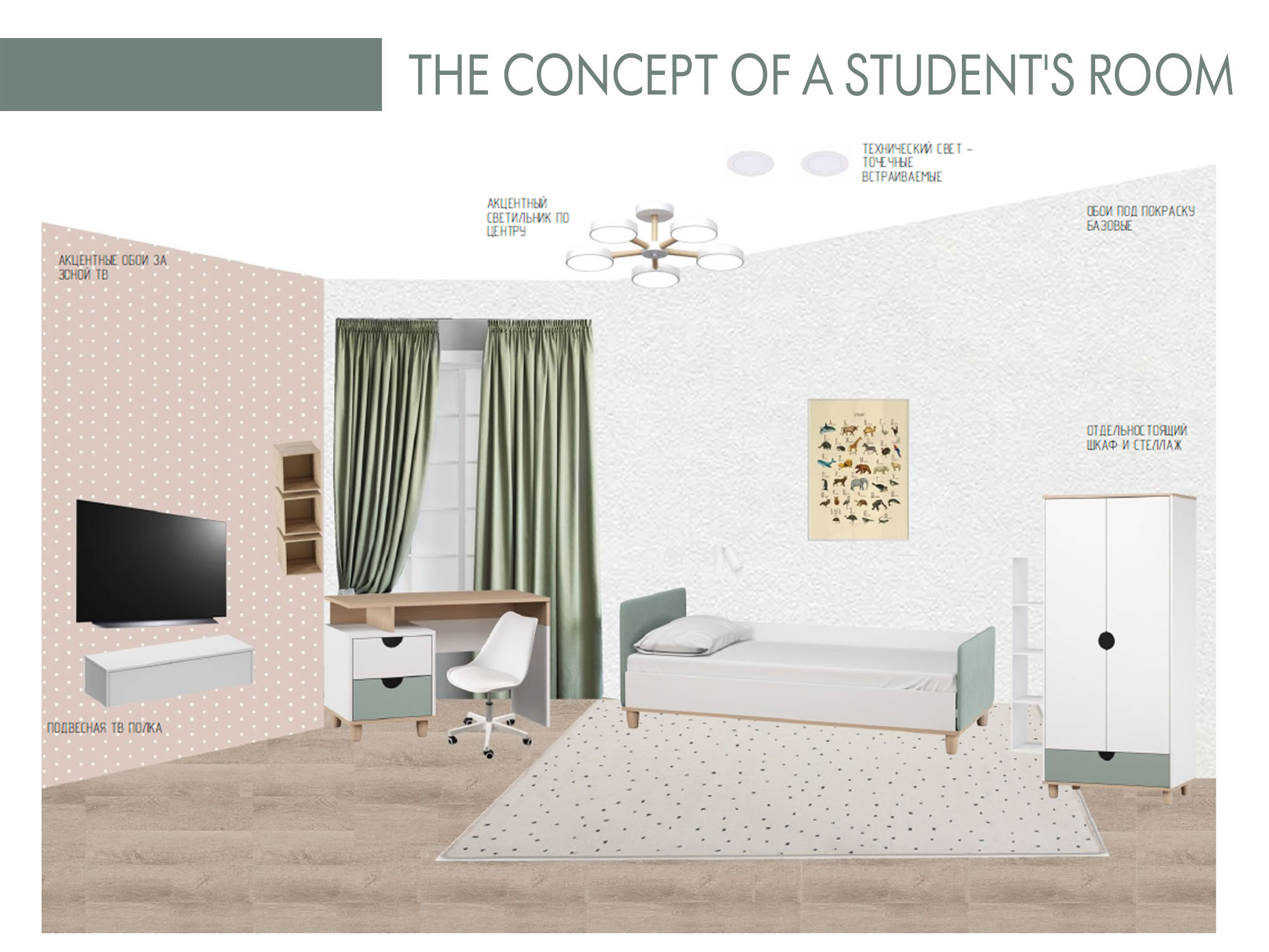 The student's room — Изображение №3 — Иллюстрация, 3D на Dprofile