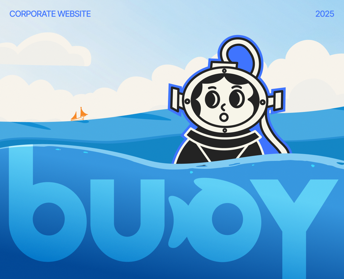 BUOY / Корпоративный сайт — Интерфейсы, Брендинг на Dprofile