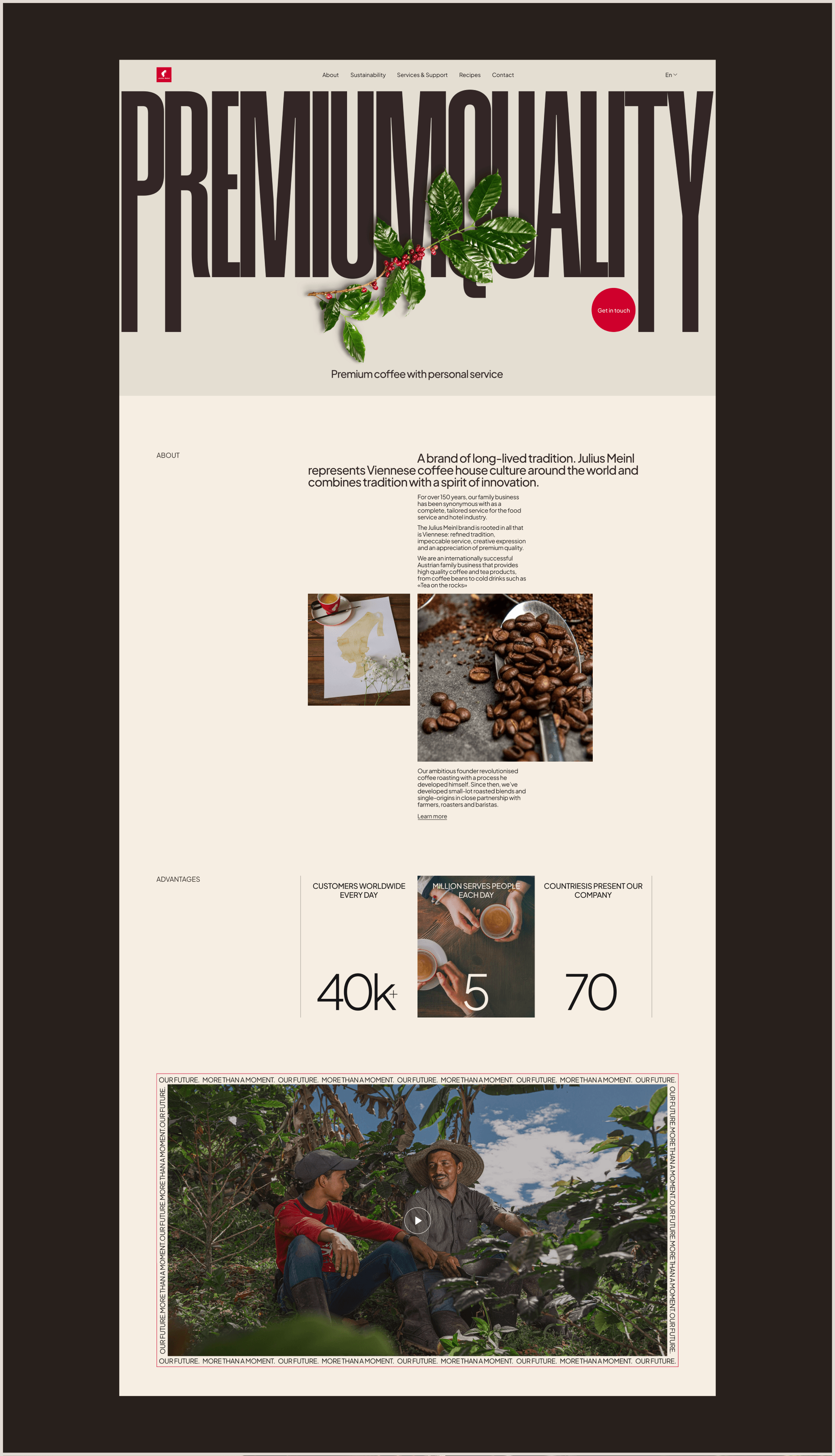 Julius Meinl | Landing page — Изображение №4 — Интерфейсы на Dprofile