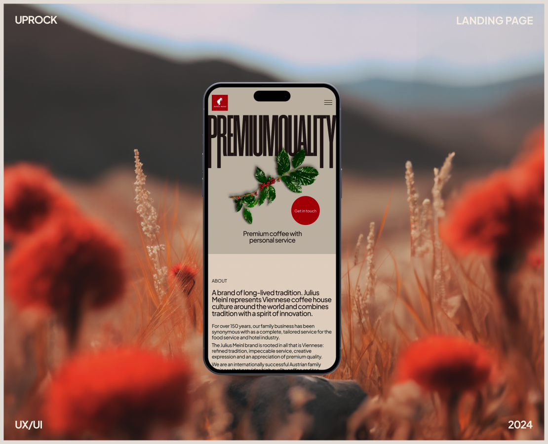 Julius Meinl | Landing page — Интерфейсы на Dprofile