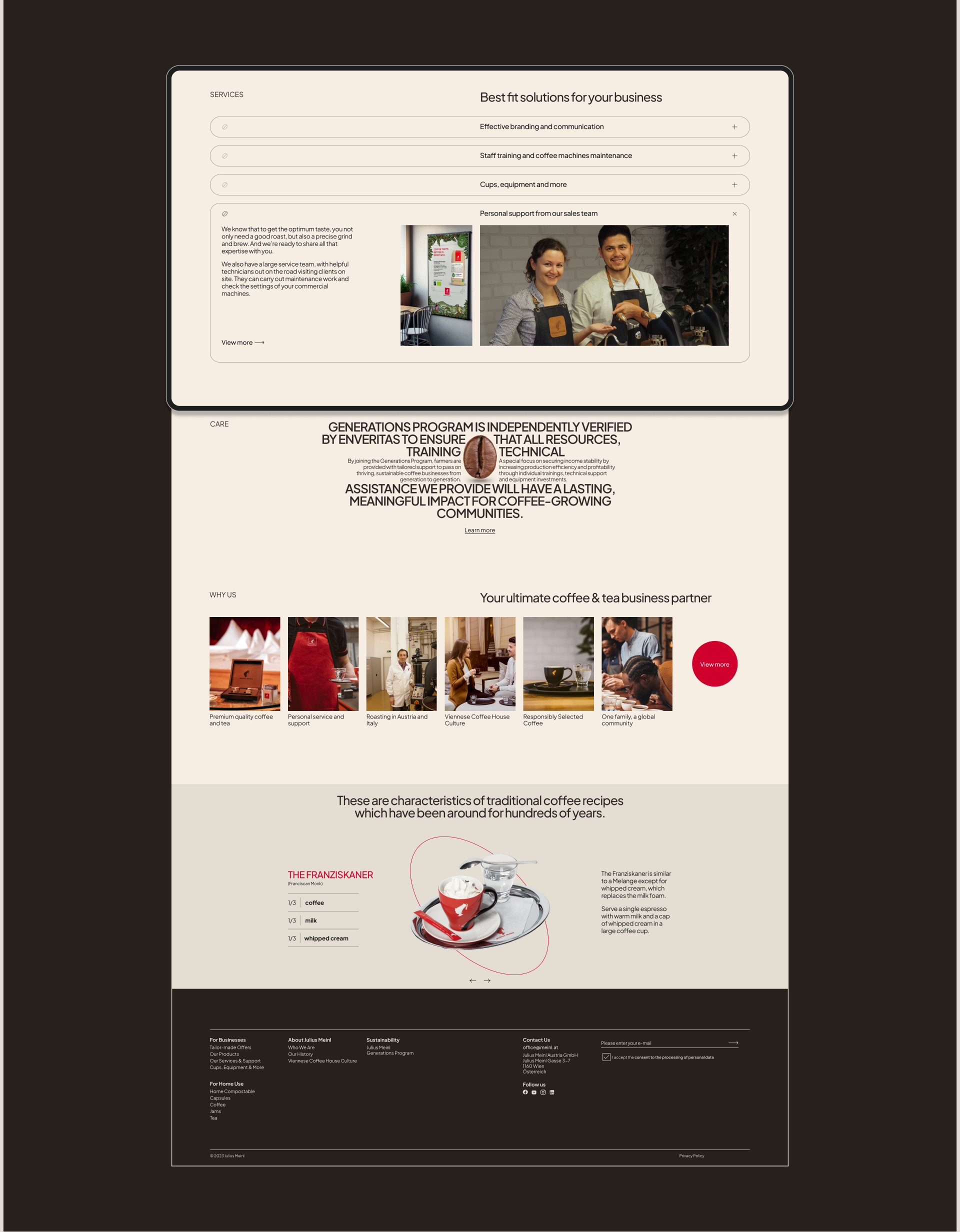 Julius Meinl | Landing page — Изображение №9 — Интерфейсы на Dprofile
