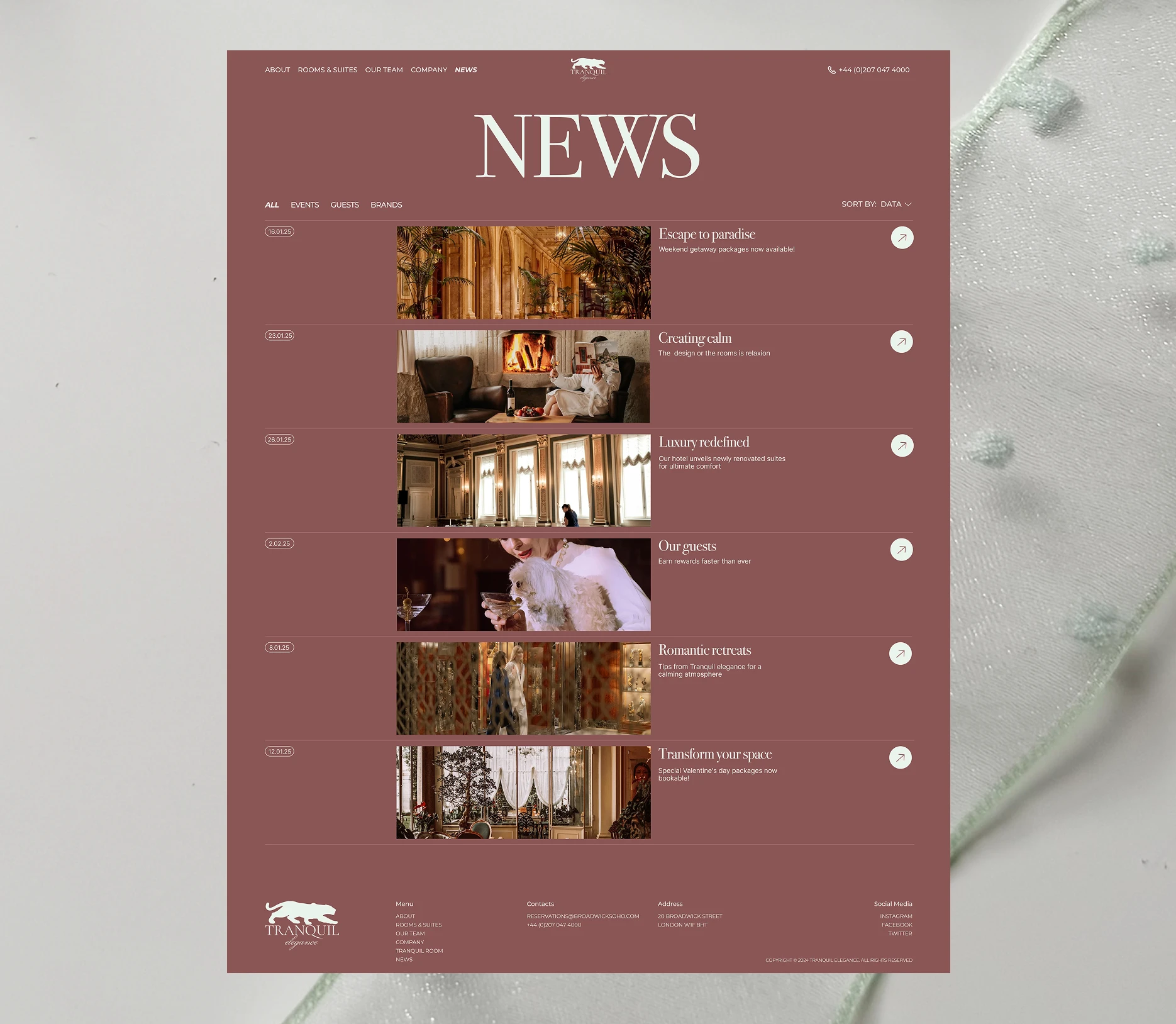 Tranquil elegance — Изображение №14 — Интерфейсы, Брендинг на Dprofile