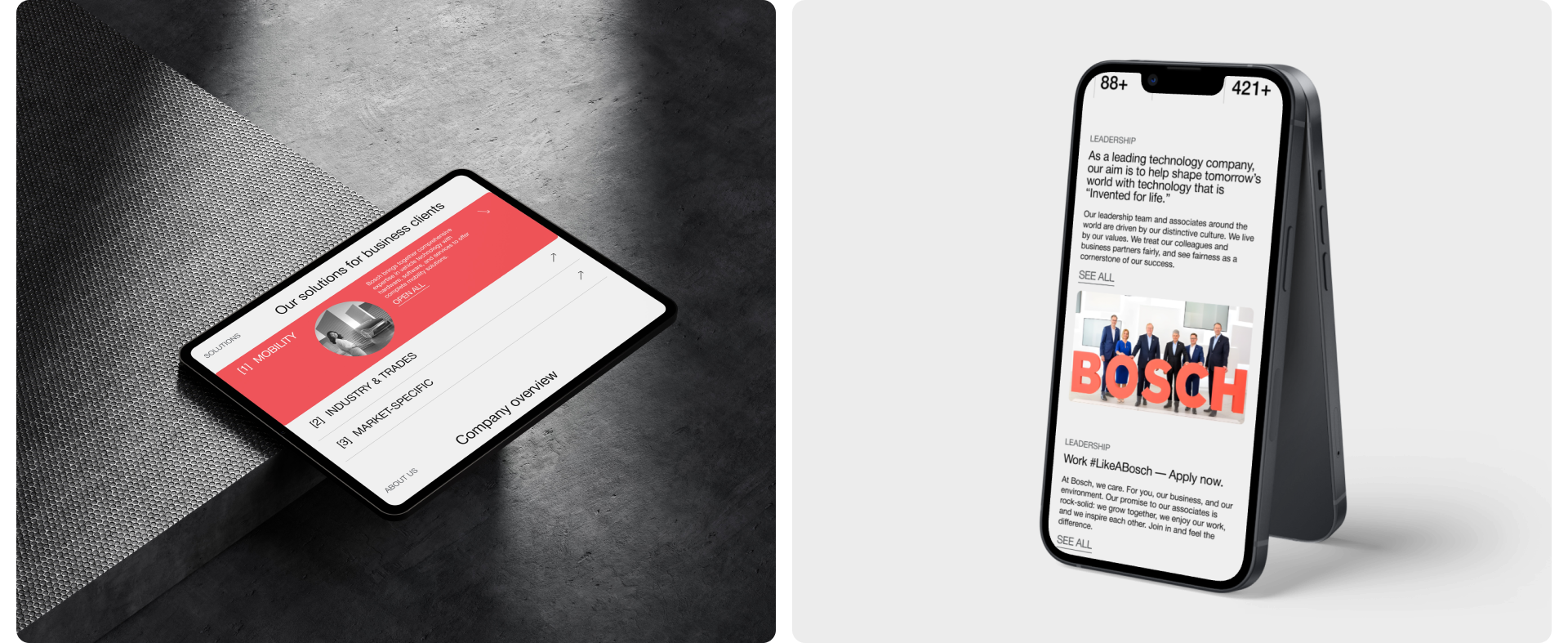 CORPORATE REDESIGN | BOSCH — Изображение №2 — Интерфейсы на Dprofile