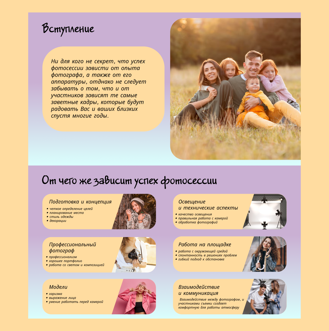 Гайд успешной фотосессии — Изображение №3 — Брендинг, Маркетинг на Dprofile