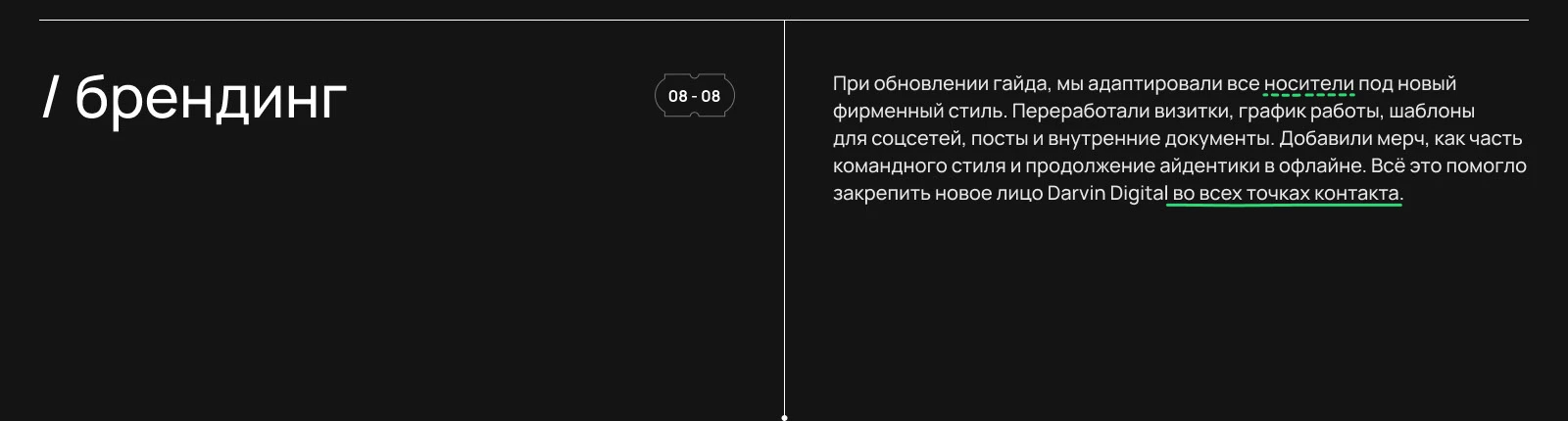 Редизайн международного агентства Darvin Digital — Изображение №32 — Интерфейсы, Брендинг на Dprofile