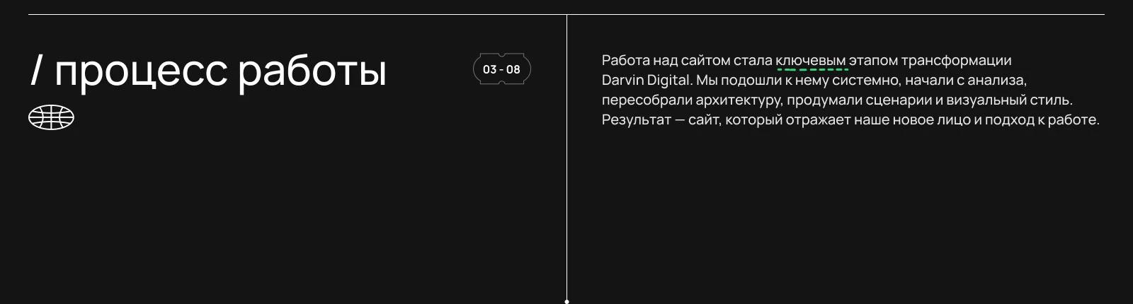 Редизайн международного агентства Darvin Digital — Изображение №7 — Интерфейсы, Брендинг на Dprofile