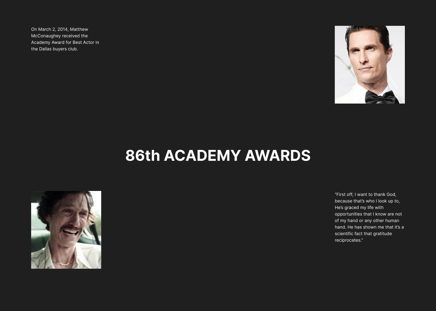 MATTHEW MCCONAUGHEY — personal website — Изображение №15 — Интерфейсы на Dprofile