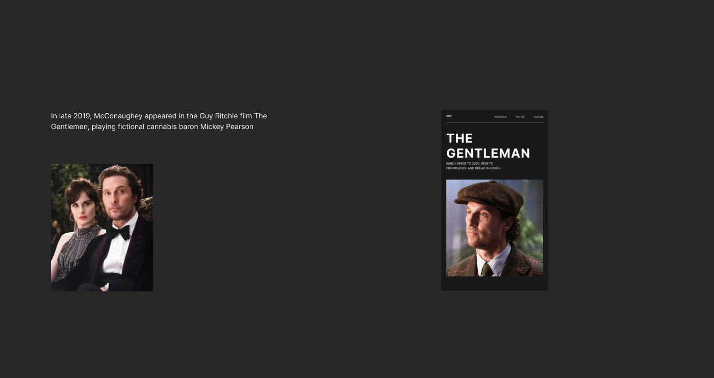 MATTHEW MCCONAUGHEY — personal website — Изображение №21 — Интерфейсы на Dprofile