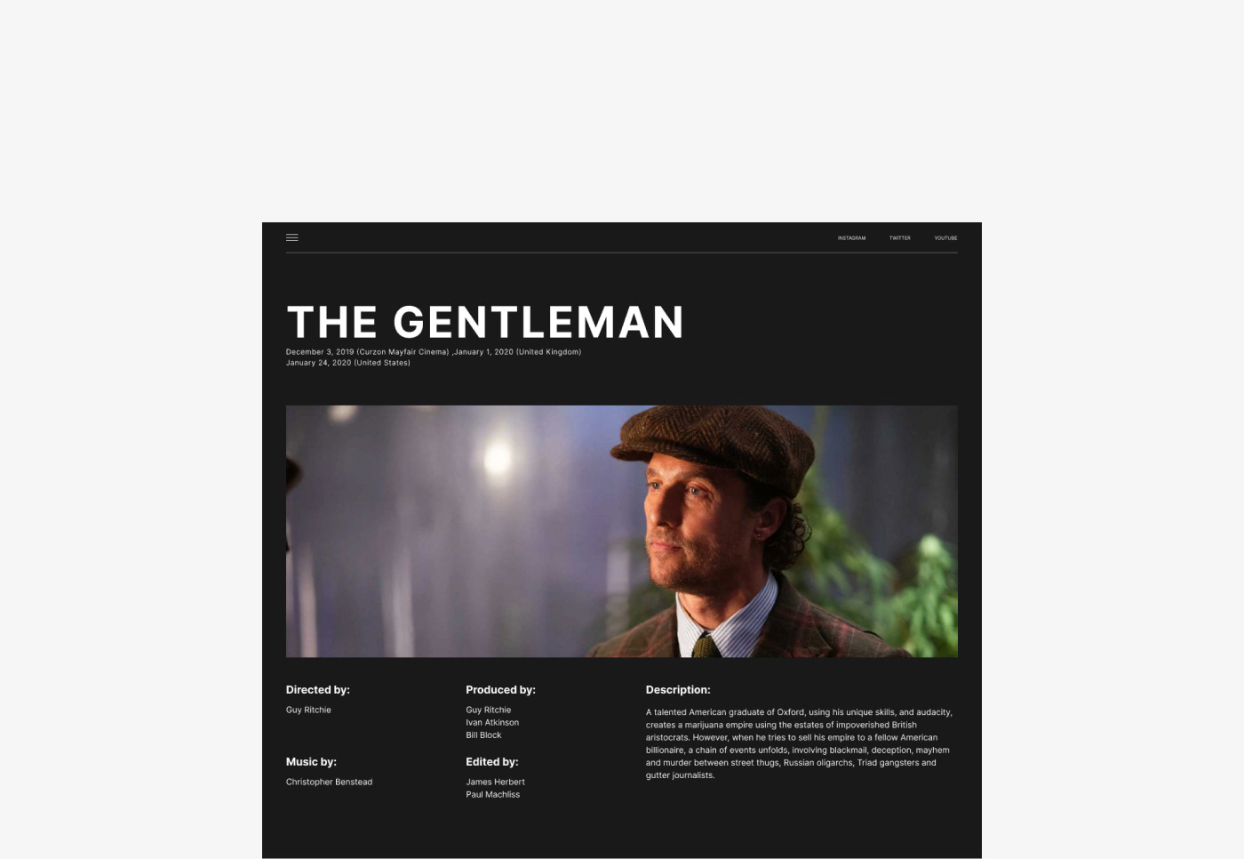 MATTHEW MCCONAUGHEY — personal website — Изображение №16 — Интерфейсы на Dprofile