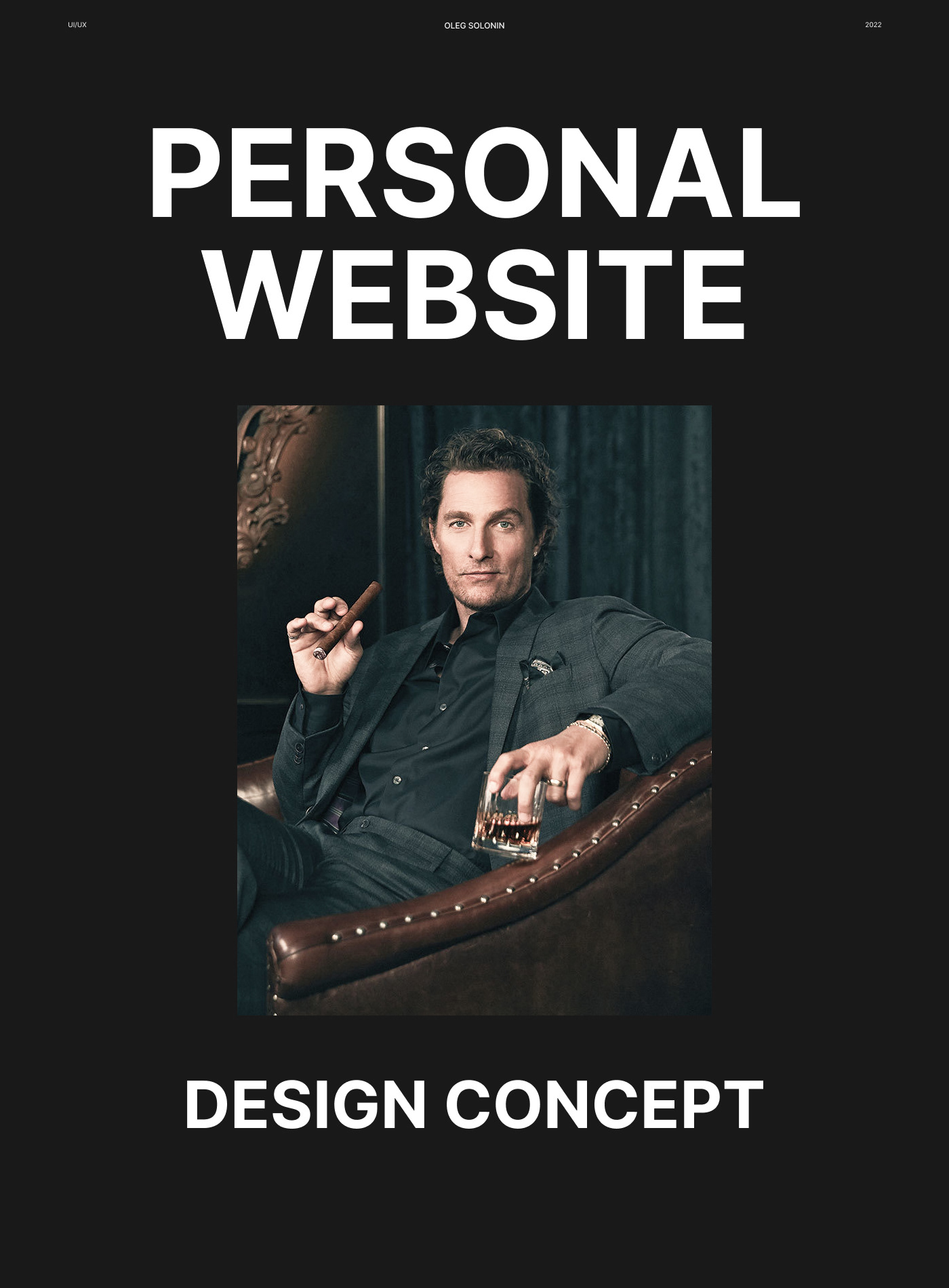 MATTHEW MCCONAUGHEY — personal website — Изображение №1 — Интерфейсы на Dprofile