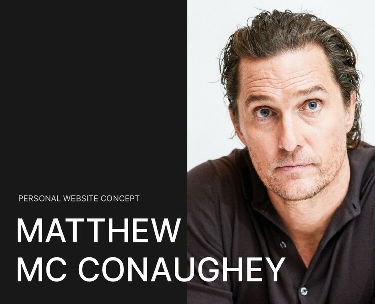 MATTHEW MCCONAUGHEY — personal website — Интерфейсы на Dprofile