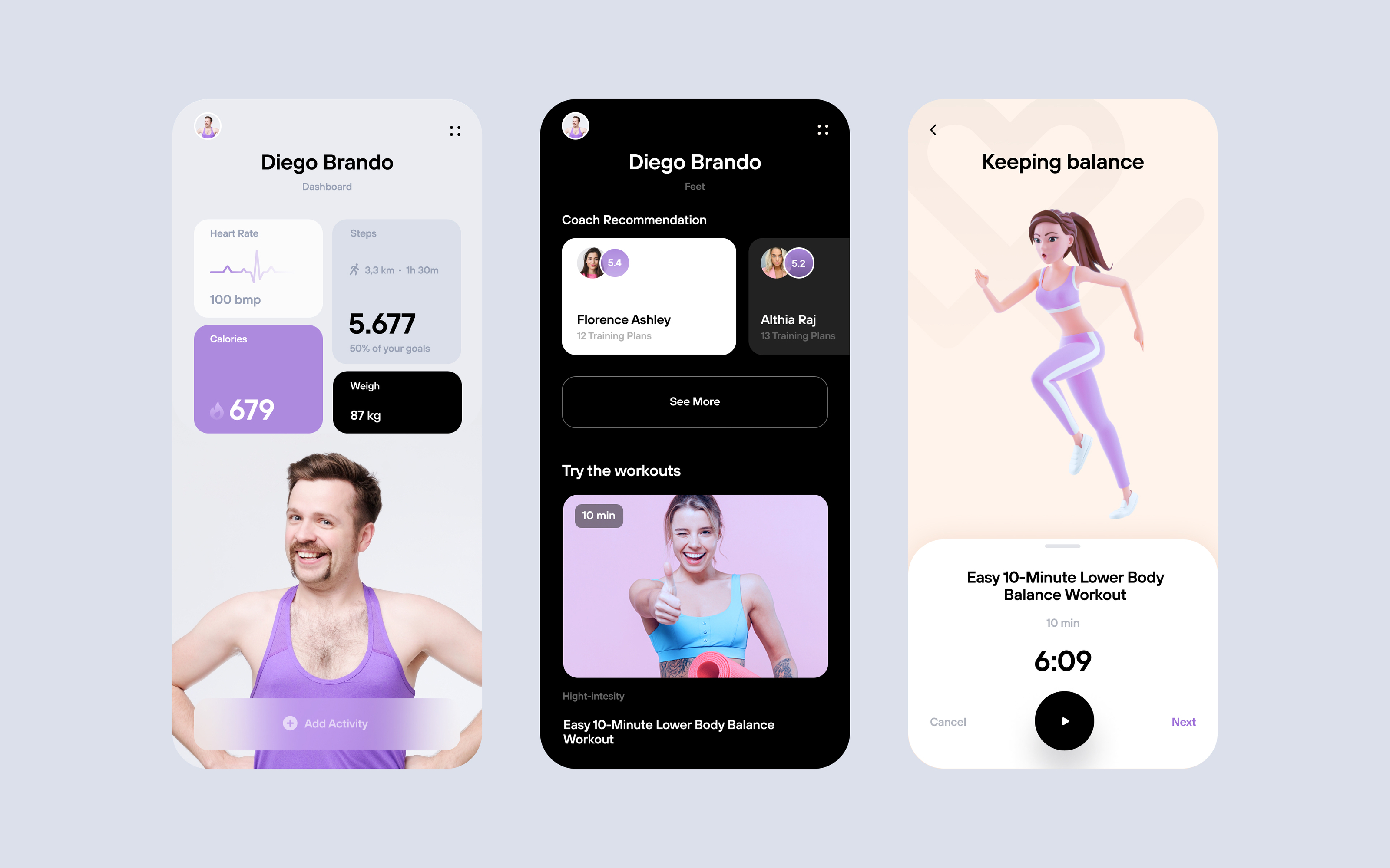 Mobile App Design Challenge /UX/UI #3 — Изображение №4 — Интерфейсы на Dprofile
