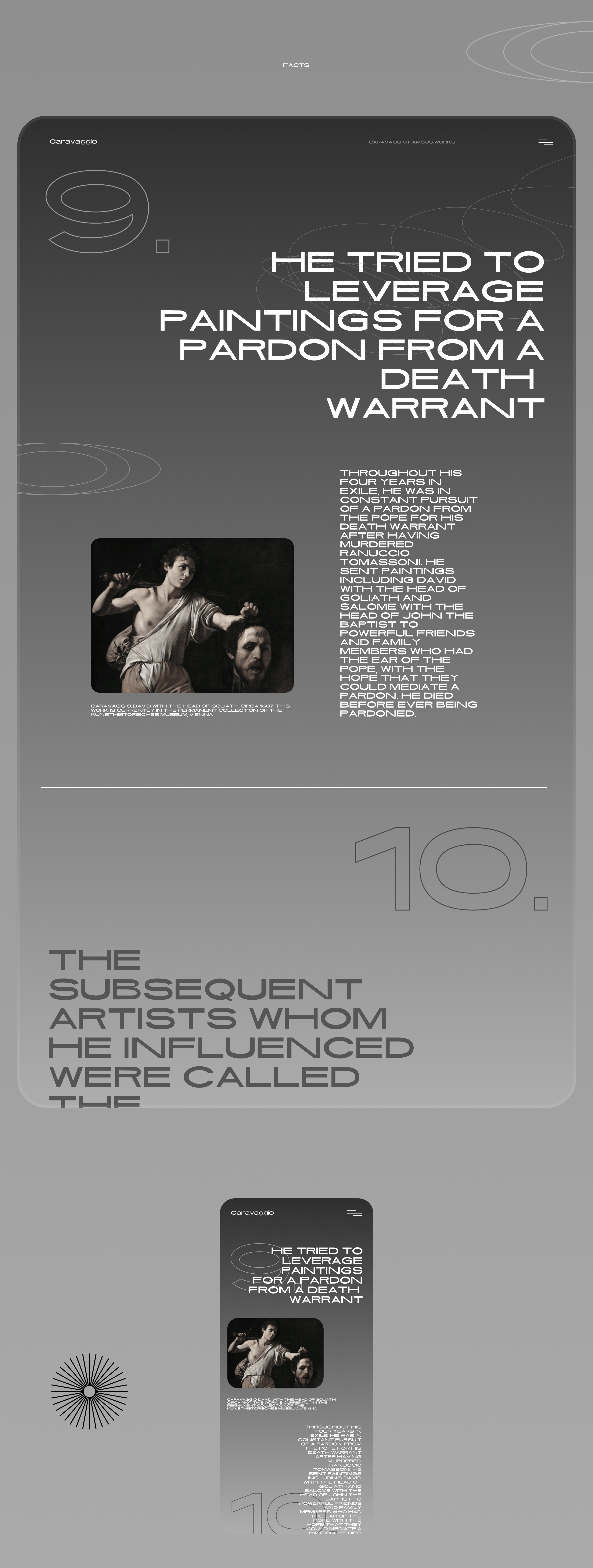 Caravaggio / Art Brutalism UI Concept — Изображение №7 — Интерфейсы на Dprofile