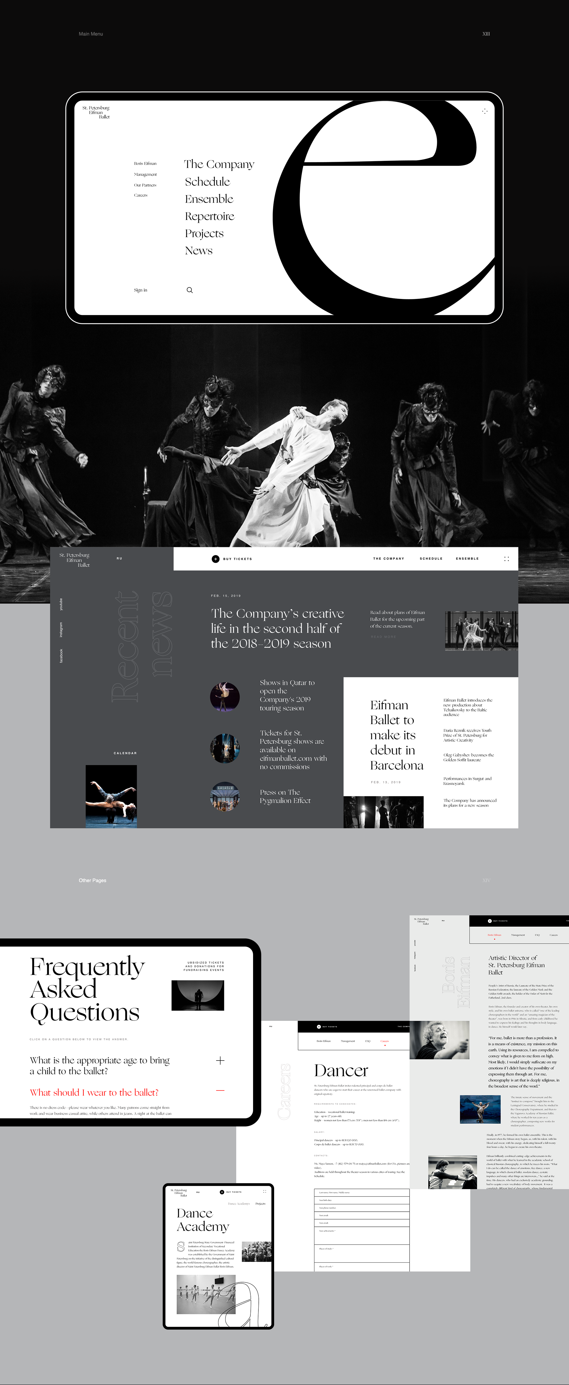 St. Petersburg Eifman Ballet / Design Concept — Изображение №12 — Интерфейсы на Dprofile