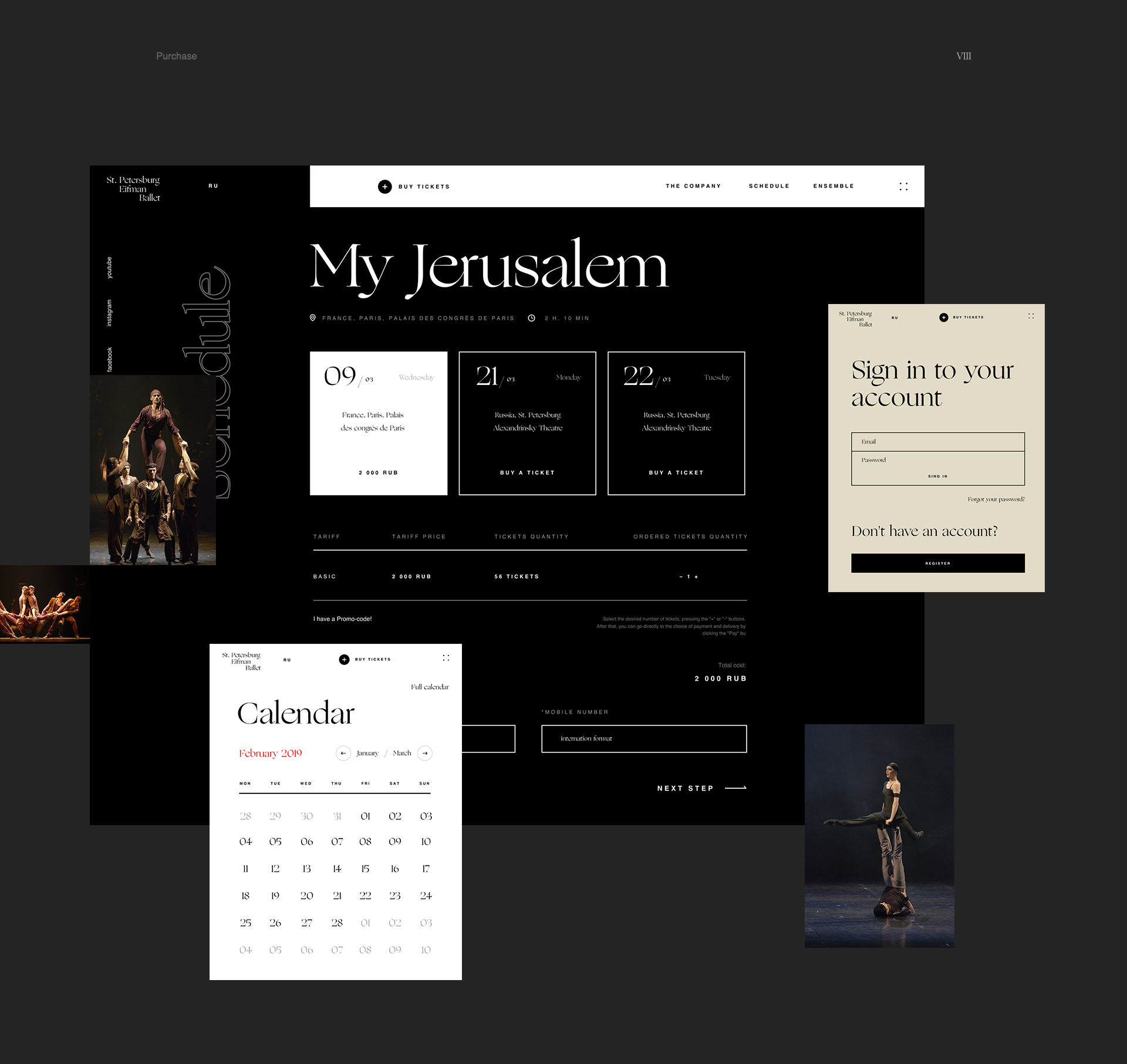 St. Petersburg Eifman Ballet / Design Concept — Изображение №8 — Интерфейсы на Dprofile