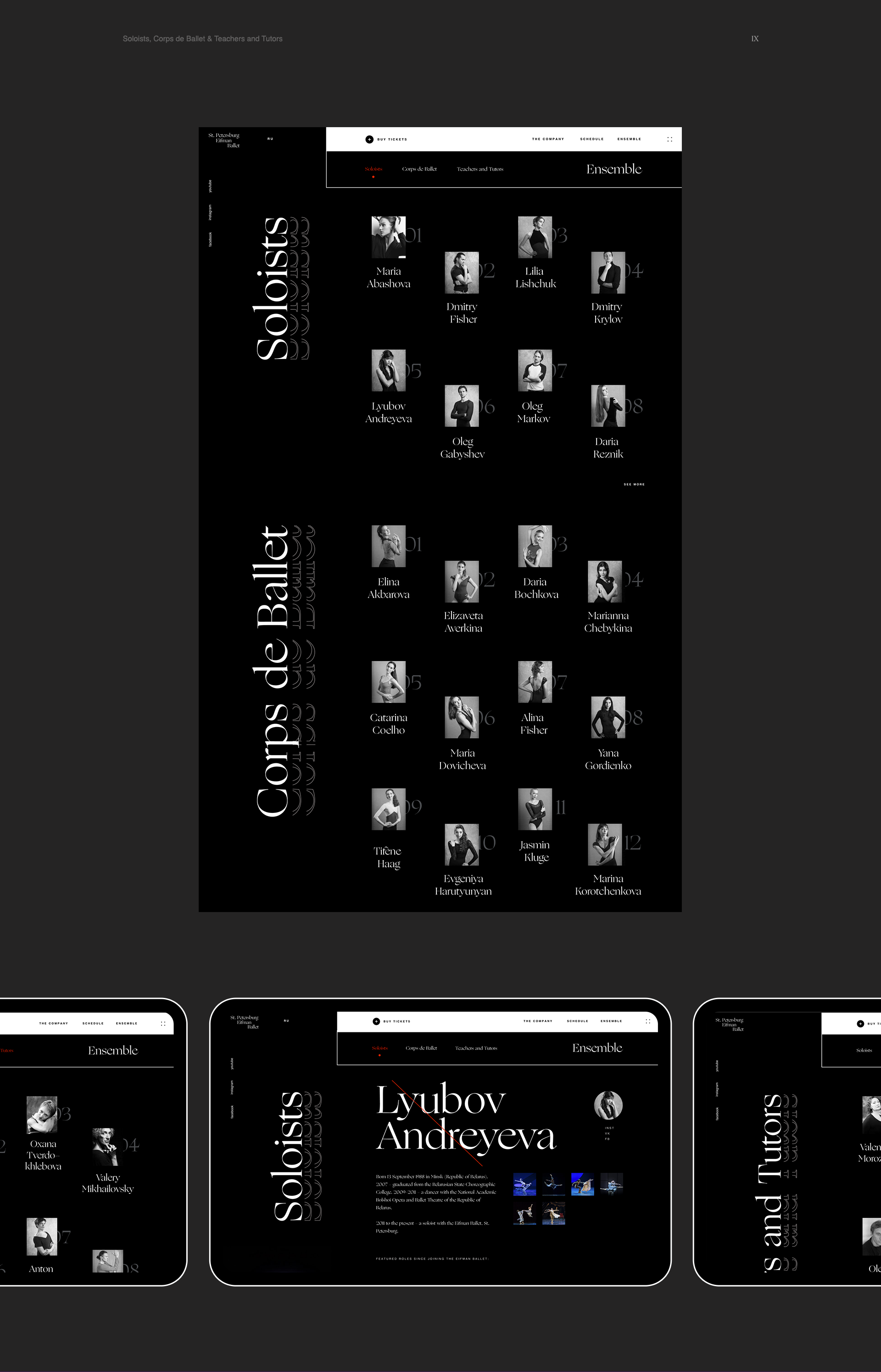 St. Petersburg Eifman Ballet / Design Concept — Изображение №9 — Интерфейсы на Dprofile