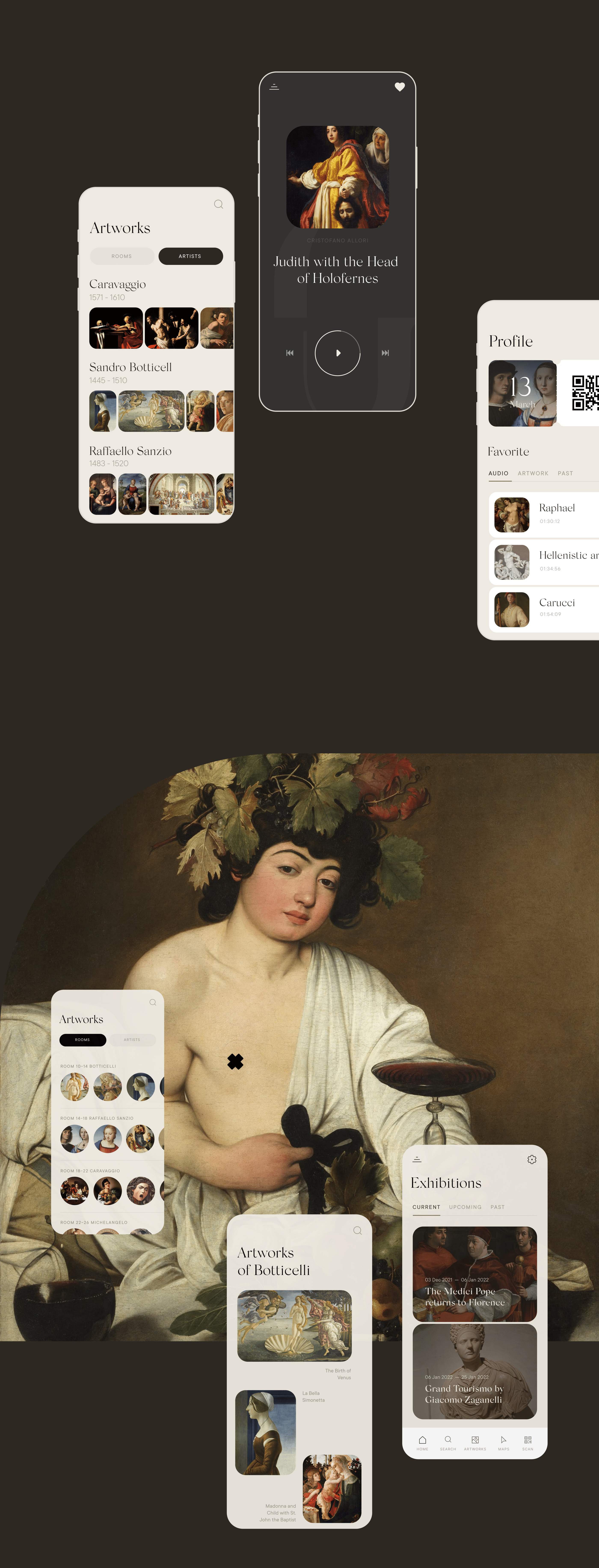 Museum App Uffizi Redesign Concept UX/UI — Изображение №8 — Интерфейсы на Dprofile